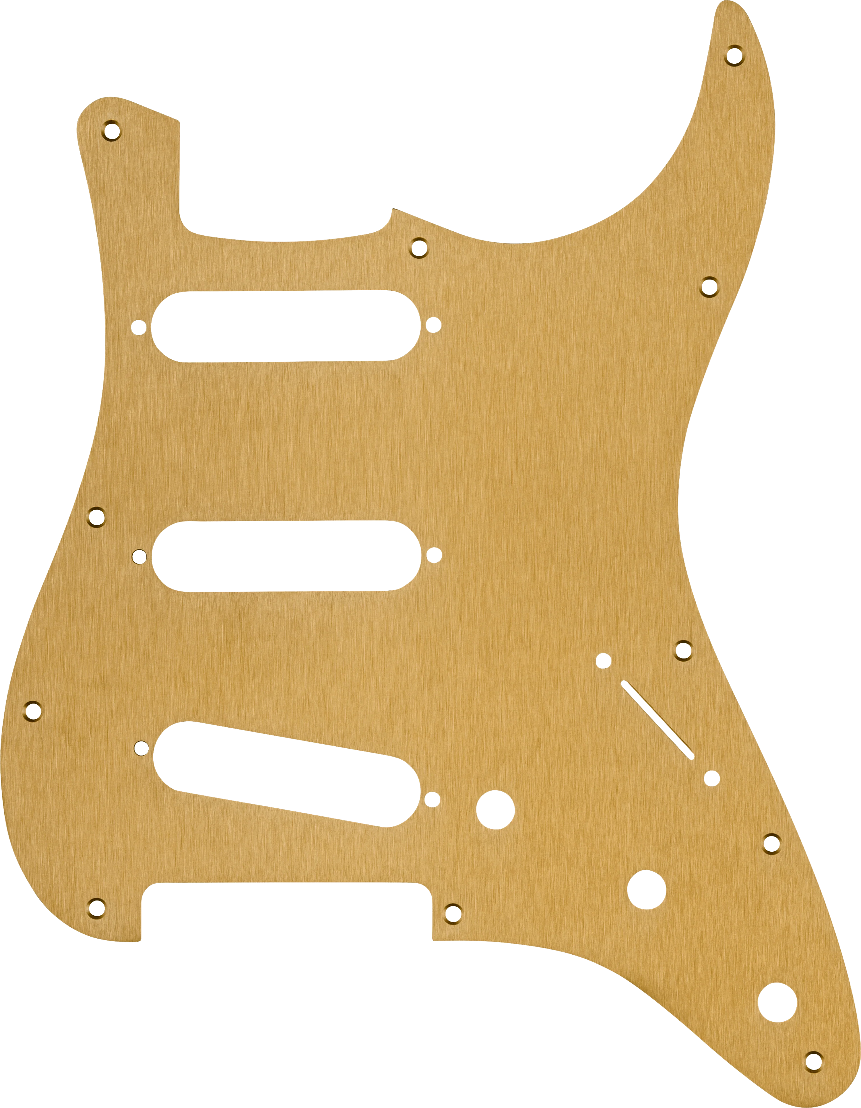 11-Hole Modern 1-Ply Anodized Stratocaster S/S/S Pickguard