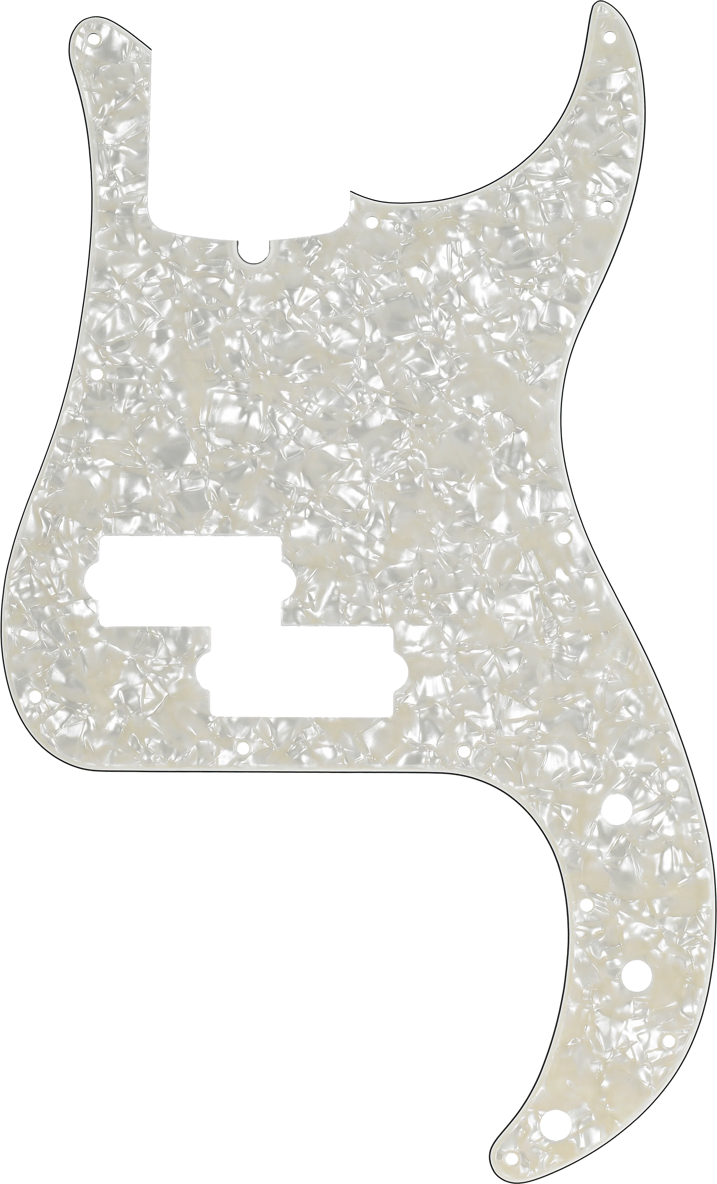 13-Hole Modern-Style Standard Precision Bass Pickguards