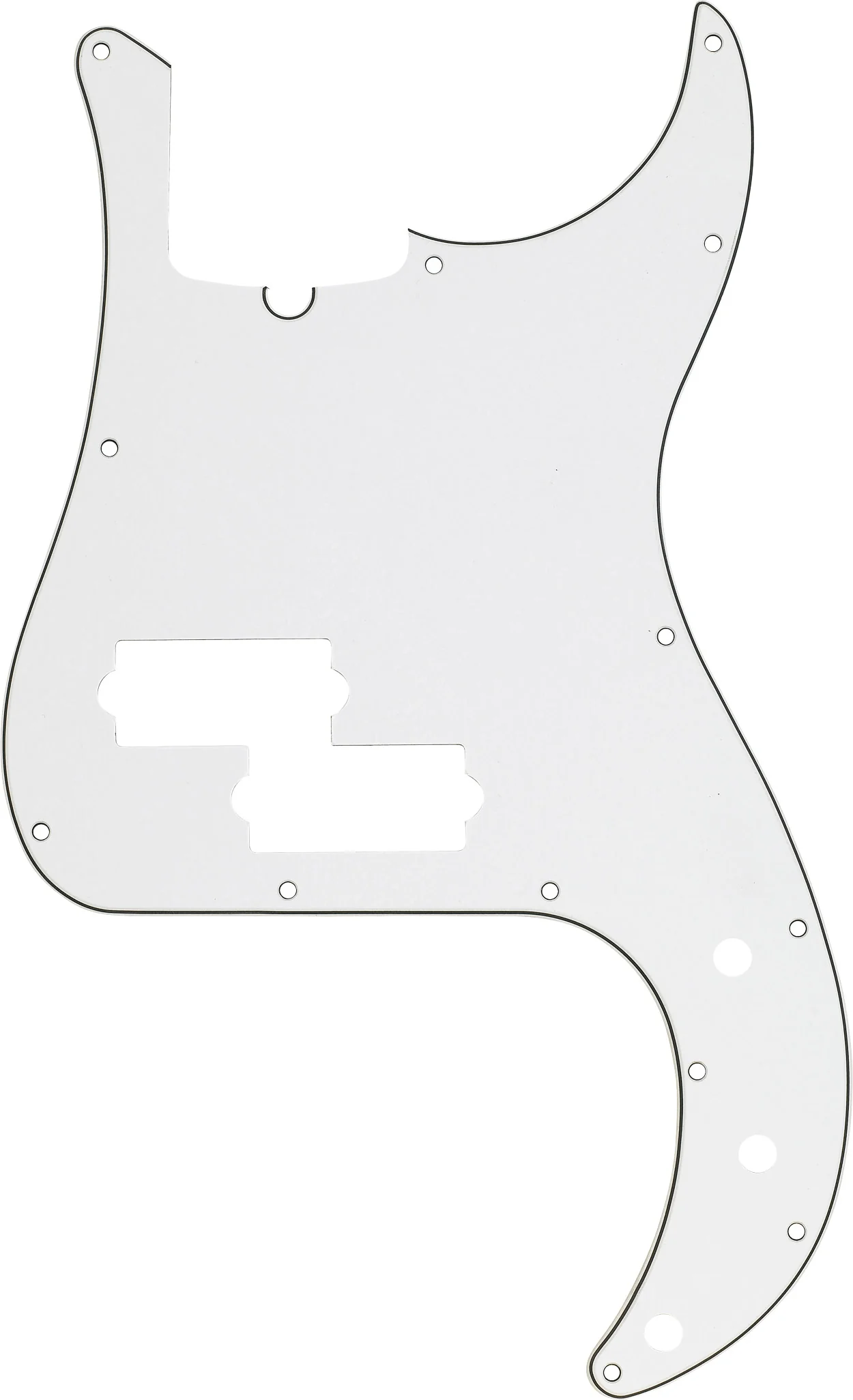 13-Hole Multi-Ply Modern-Style Precision Bass Pickguards - Image 2