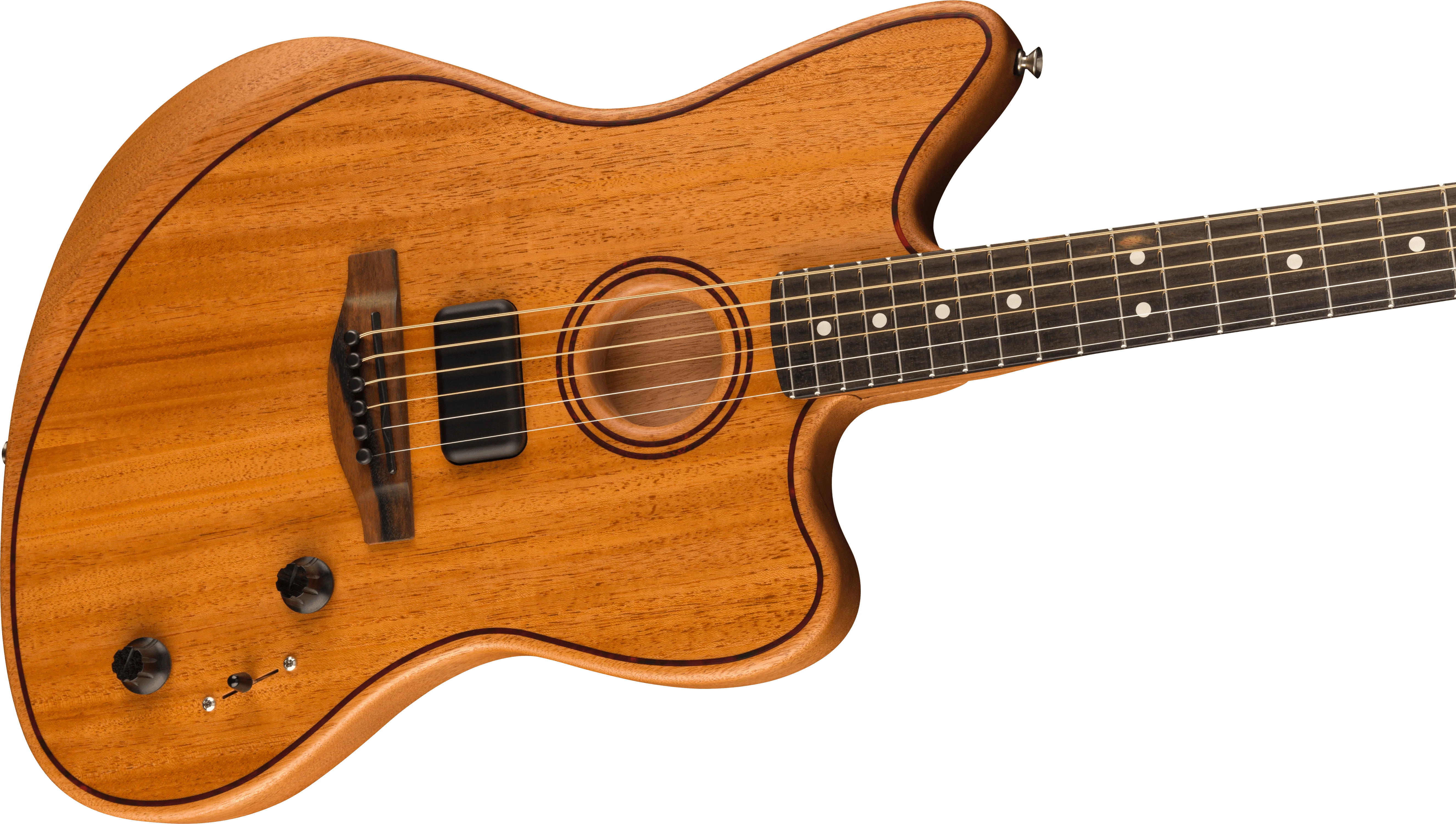 American Acoustasonic® Jazzmaster® All-Mahogany - Image 5