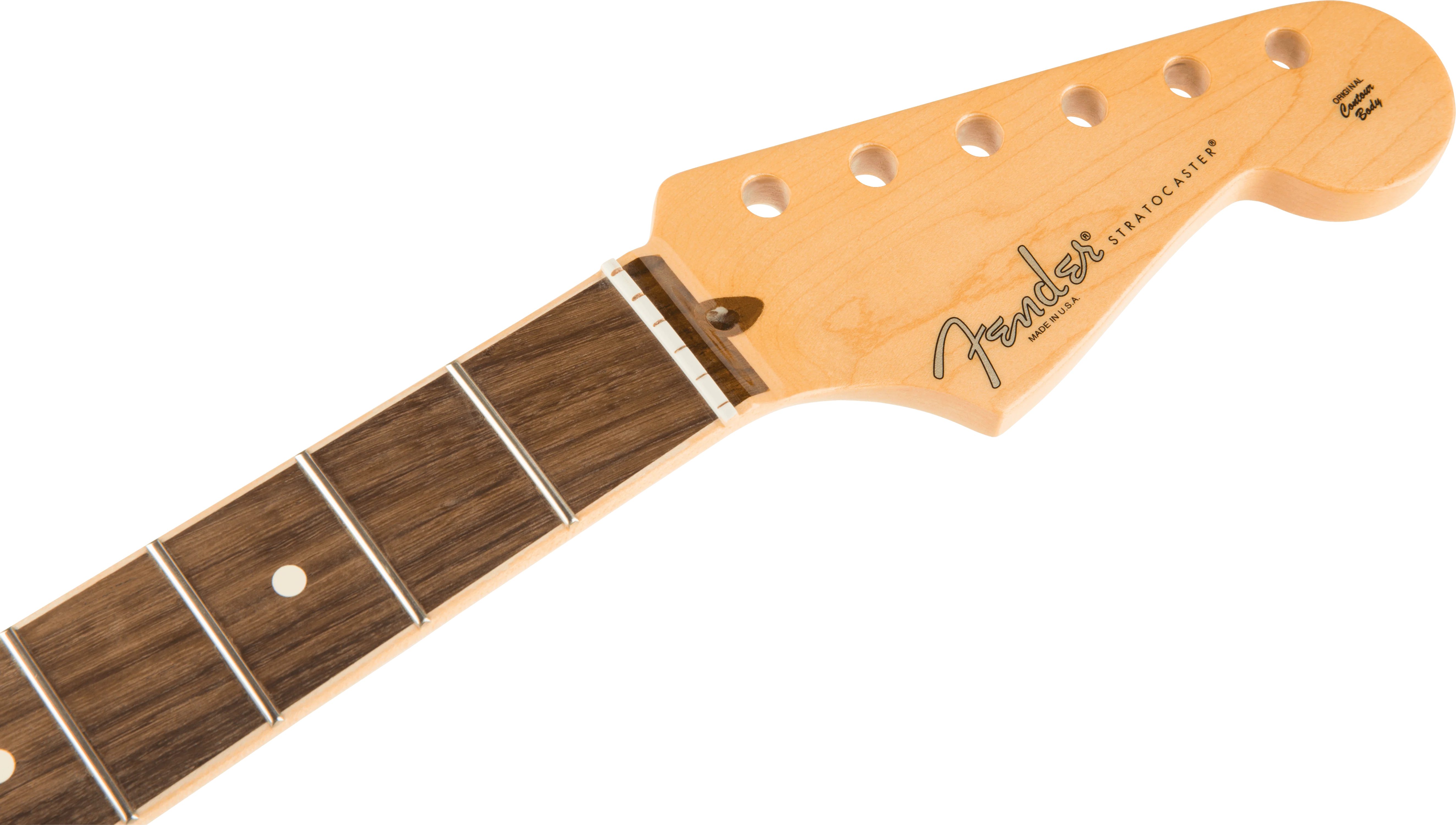 American Channel Bound Stratocaster® Neck, 21 Medium Jumbo Frets - Rosewood - Image 3