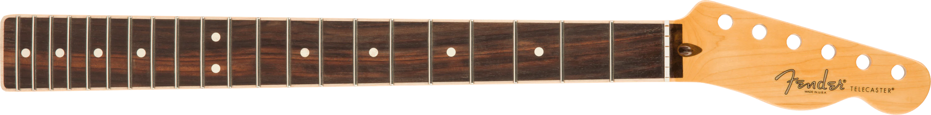 American Channel Bound Telecaster® Neck, 21 Med Jumbo Frets - Rosewood