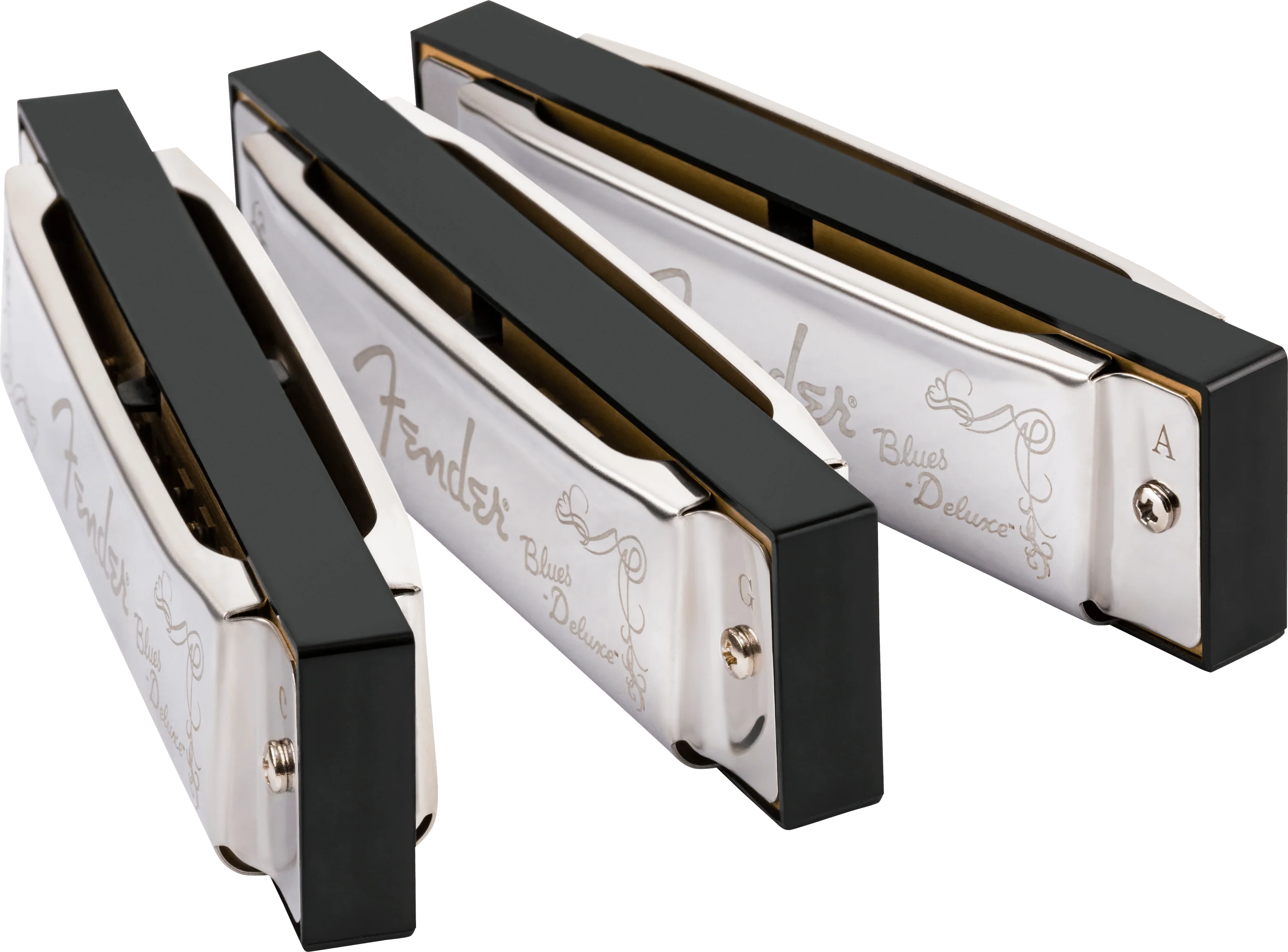 Blues Deluxe Harmonicas - 3 Pack with Case - Image 5