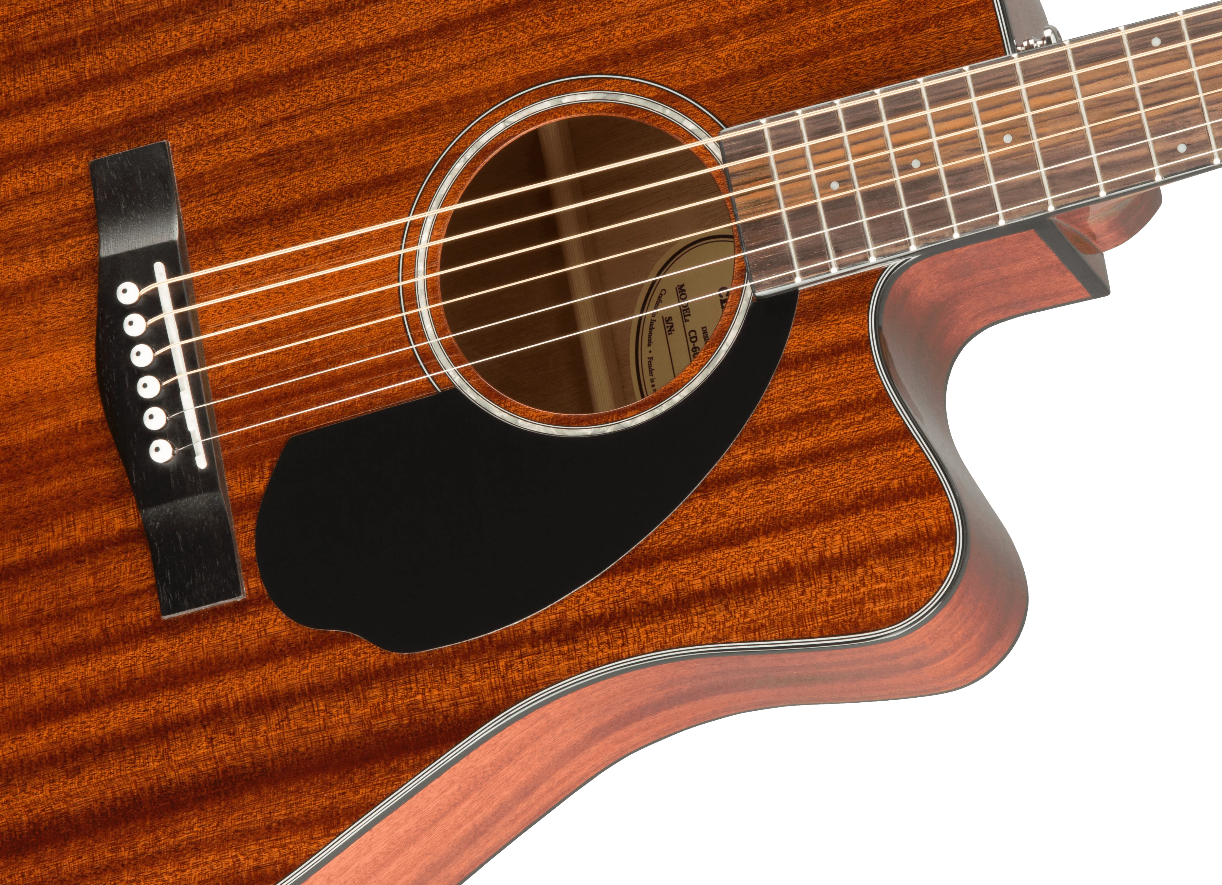 CD-60SCE Dreadnought, All-Mahogany - Image 4
