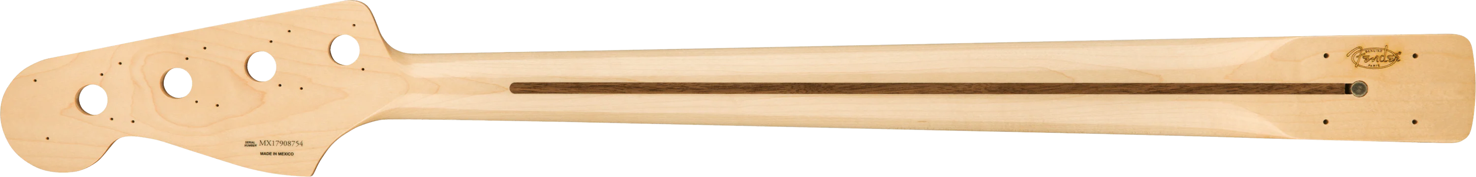 Classic Series 70's Jazz Bass® Neck, 20 Medium Jumbo Frets, Block Inlay, Pau Ferro - Image 2