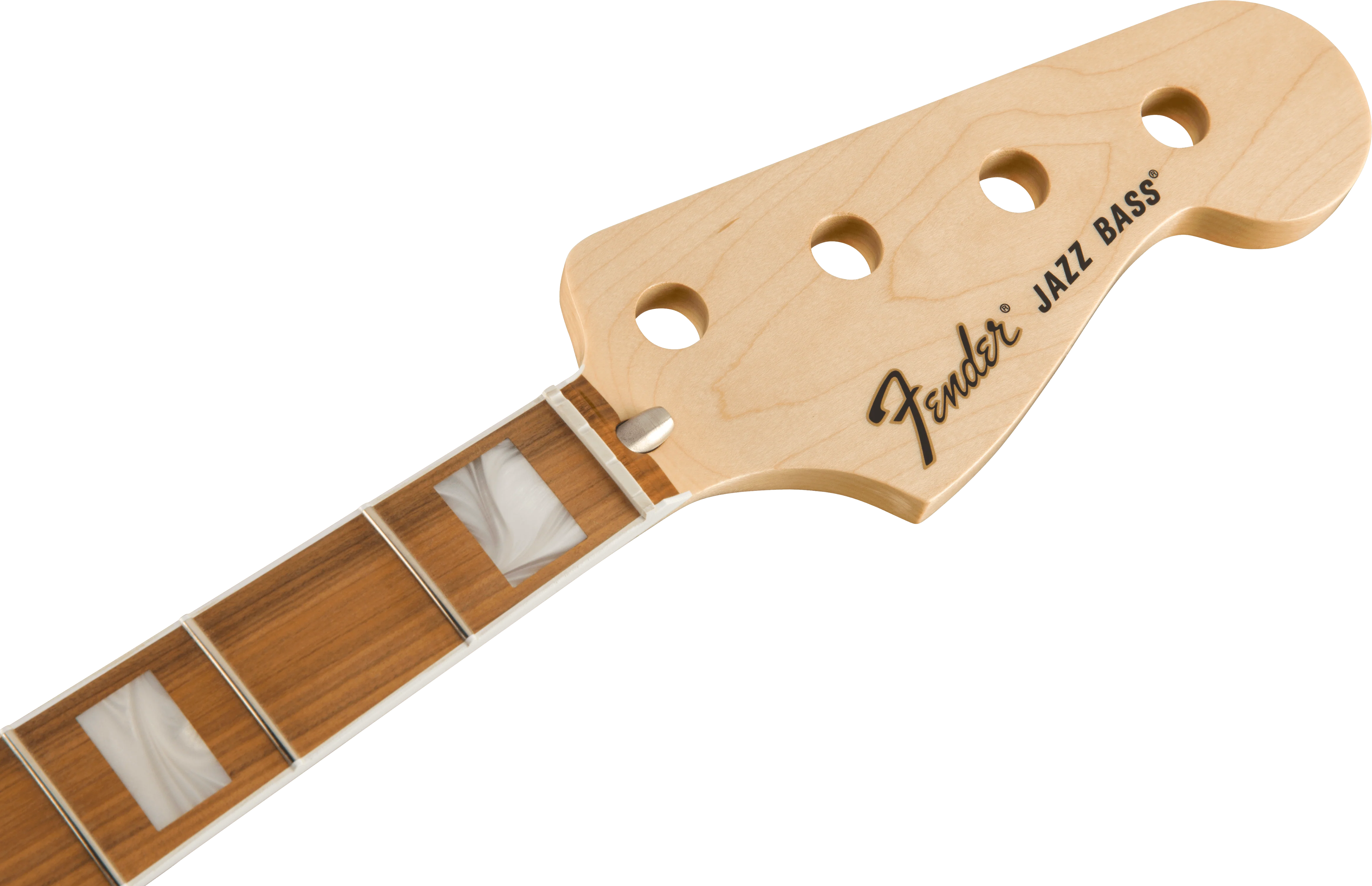 Classic Series 70's Jazz Bass® Neck, 20 Medium Jumbo Frets, Block Inlay, Pau Ferro - Image 3