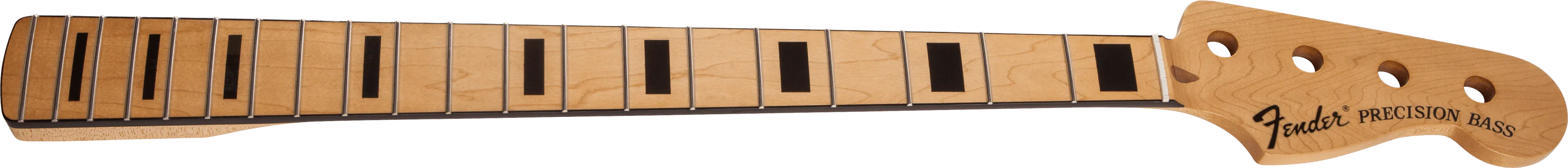 Classic Series 70's Precision Bass® Neck, 20 Medium Jumbo Frets, Block Inlay - Maple - Image 2