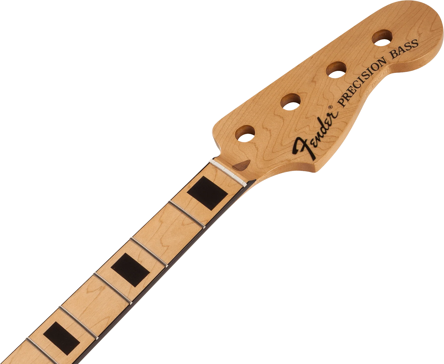 Classic Series 70's Precision Bass® Neck, 20 Medium Jumbo Frets, Block Inlay - Maple - Image 4