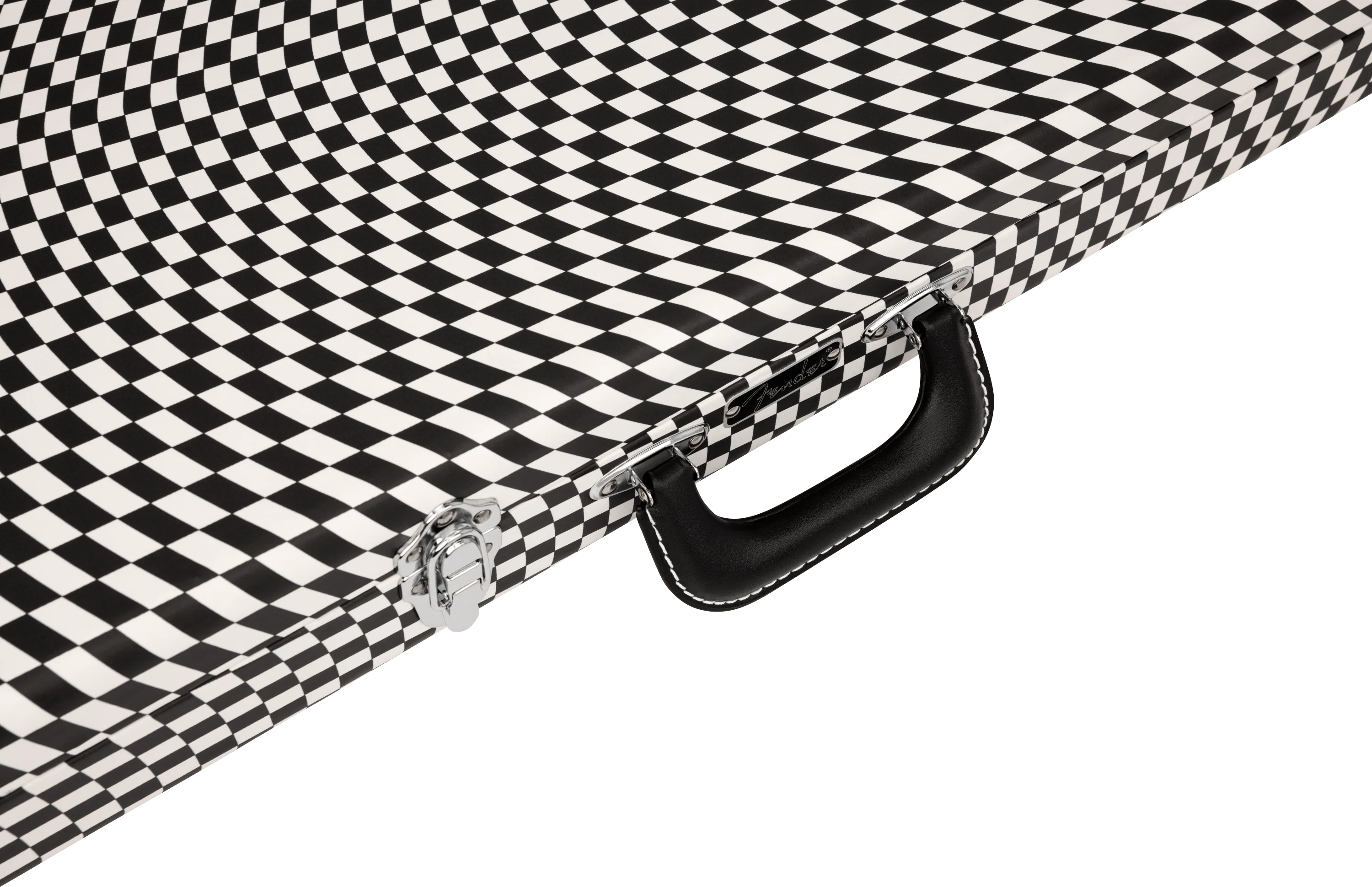 Classic Series Strat/Tele Case, Wavy Checkerboard - Image 3