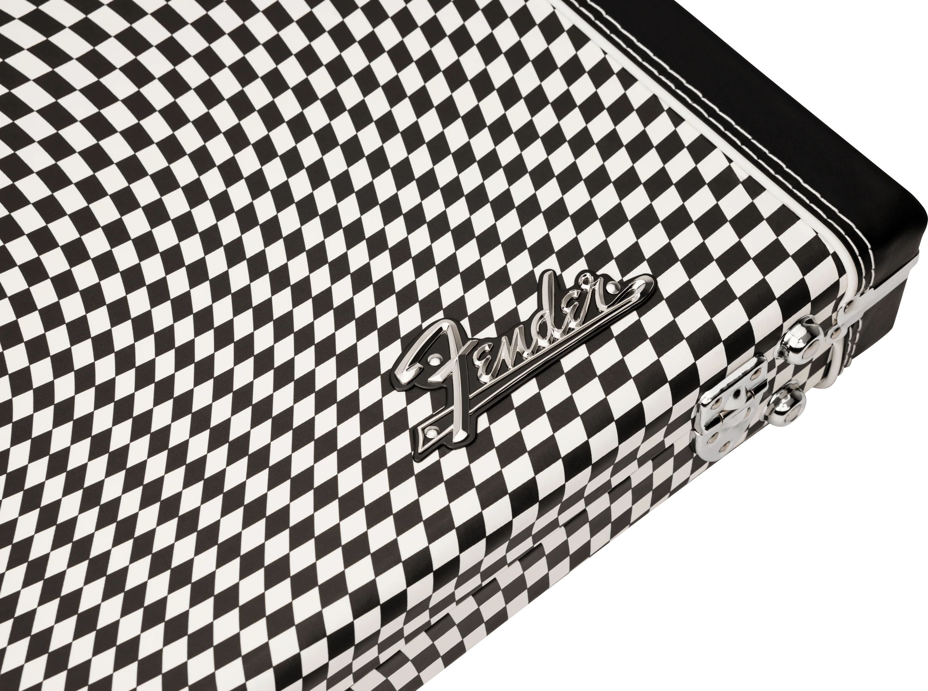 Classic Series Strat/Tele Case, Wavy Checkerboard - Image 5