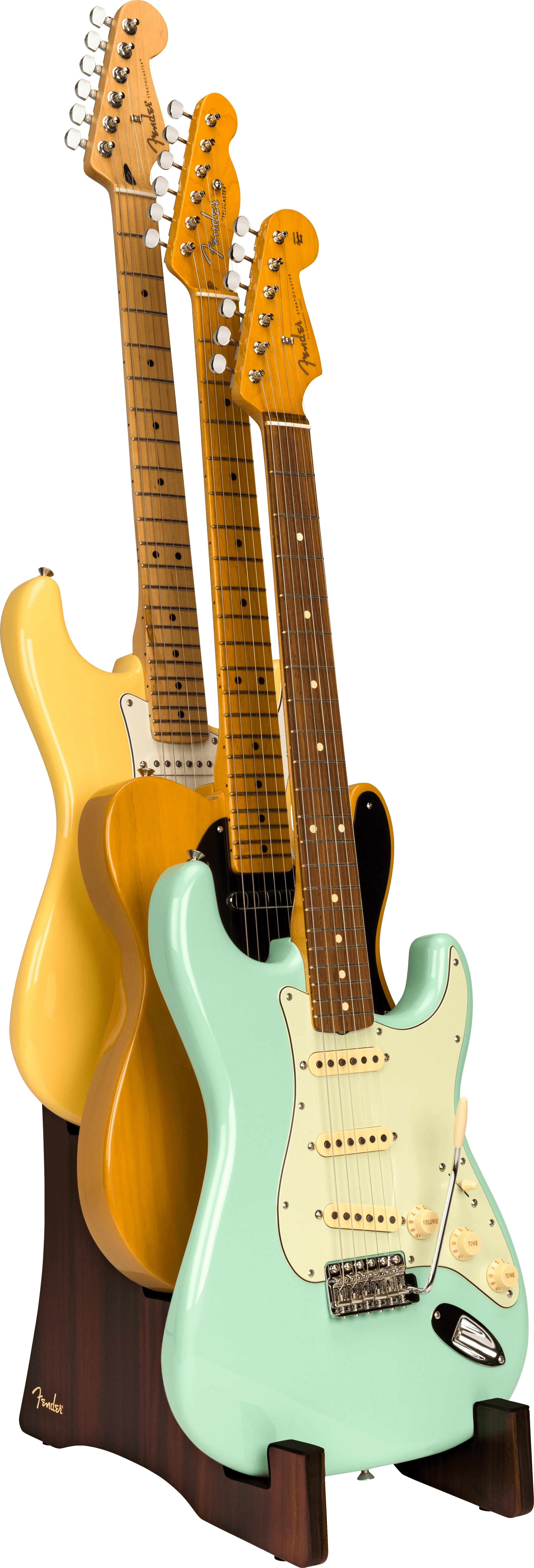 Deluxe Wooden 3-Tier Guitar Stand - Image 3