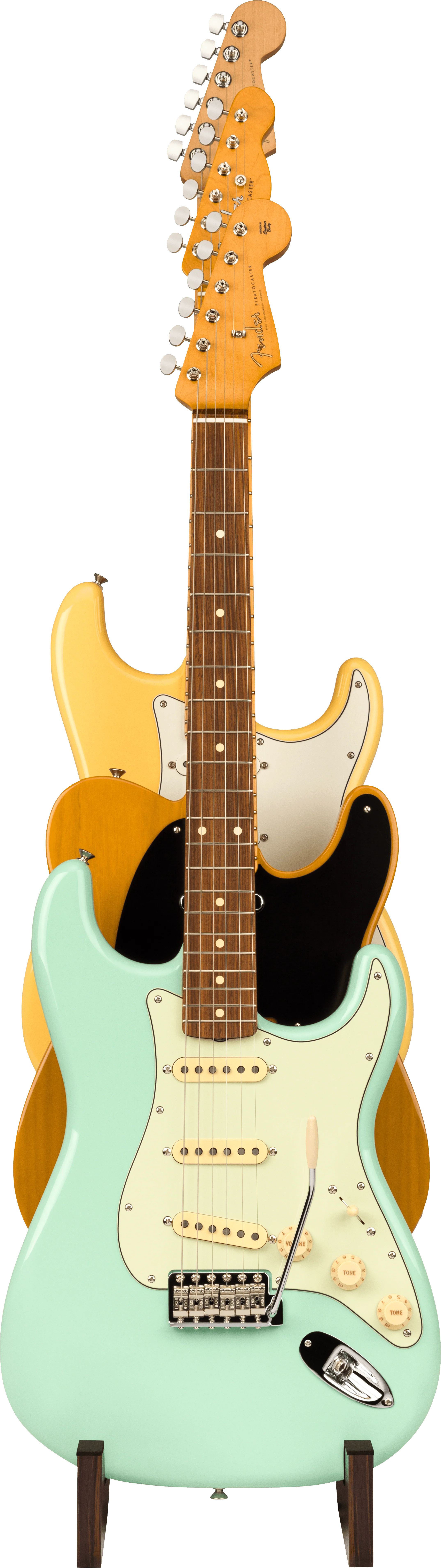 Deluxe Wooden 3-Tier Guitar Stand - Image 4