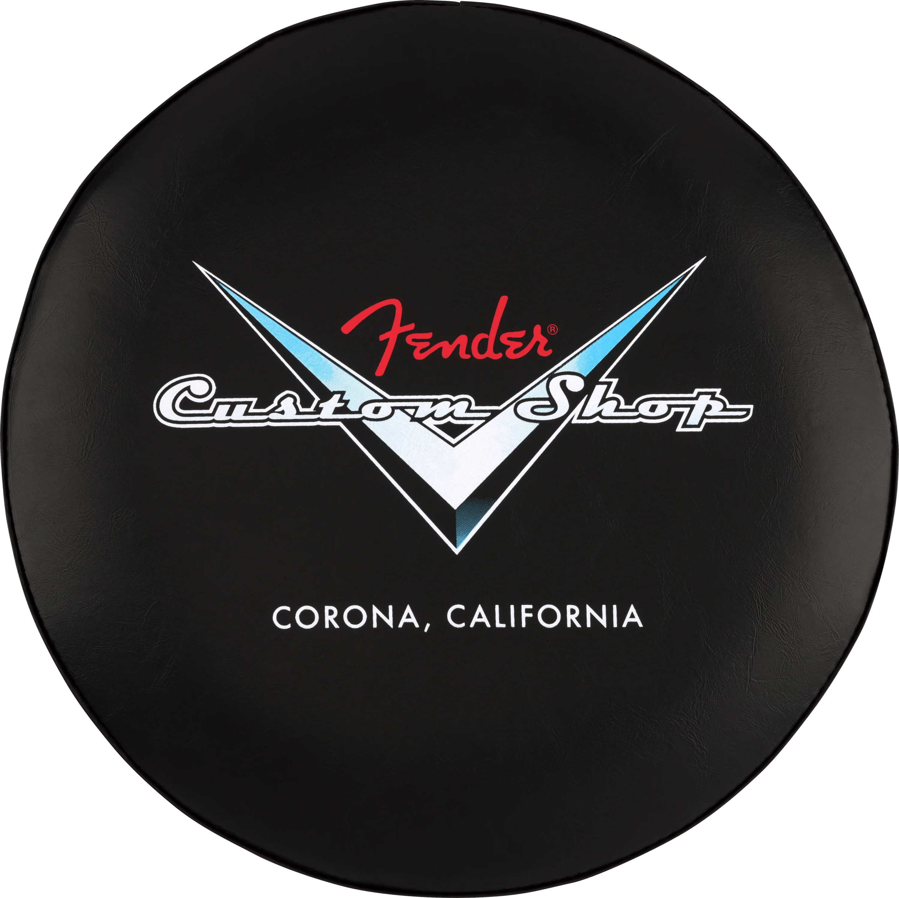 Fender® Custom Shop Chevron Logo Barstool, Black/Chrome - Image 4
