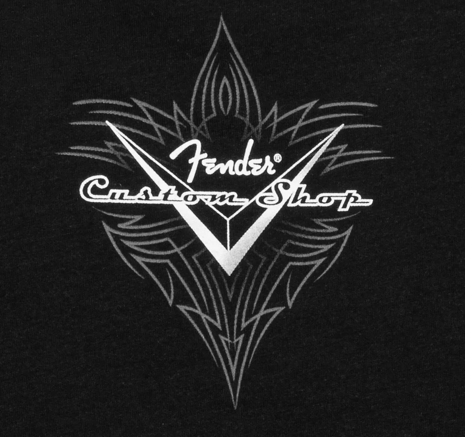 Fender® Custom Shop Pinstripe T-Shirt, Black - Image 5