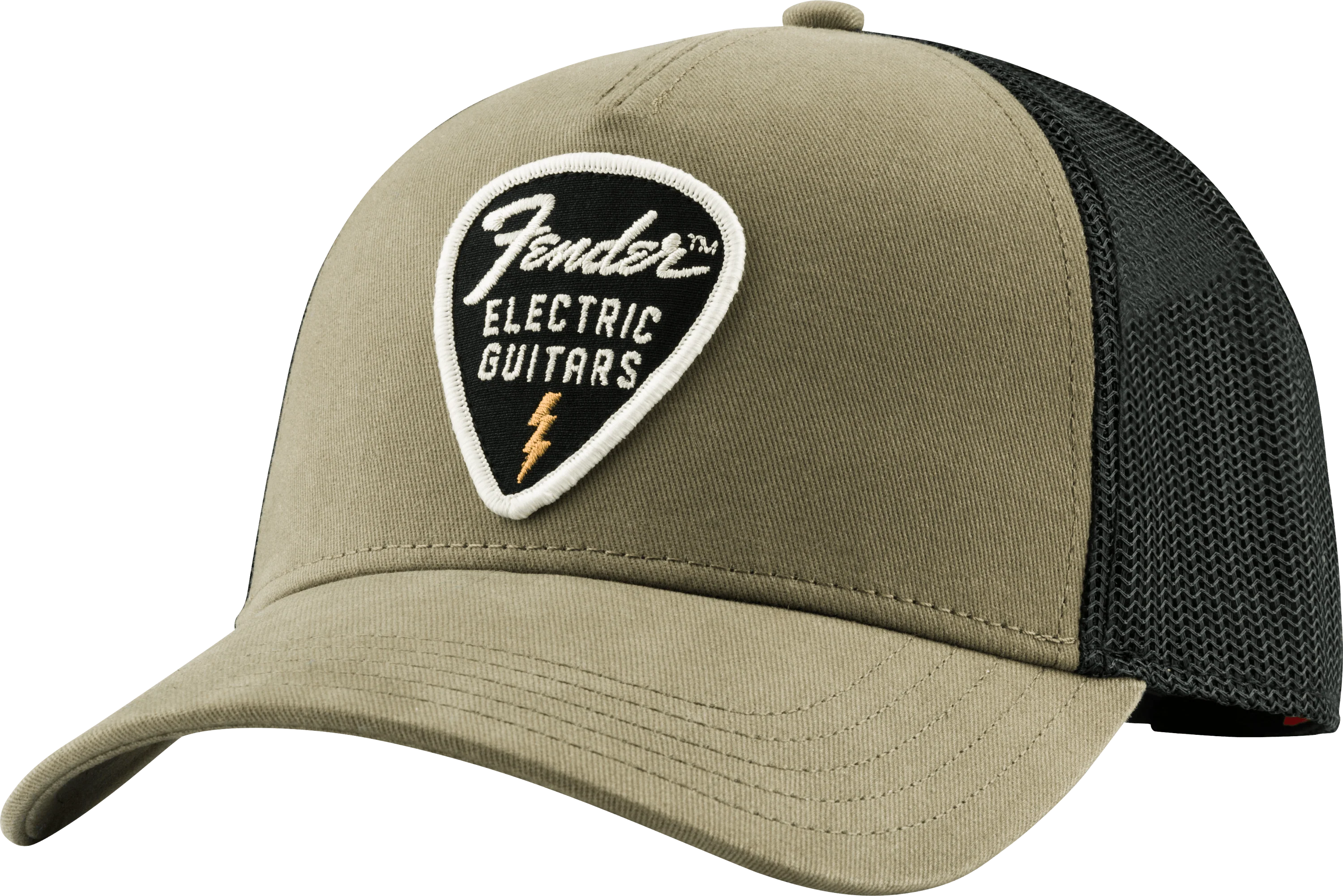 Fender® Snap Back Pick Patch Hat, Olive