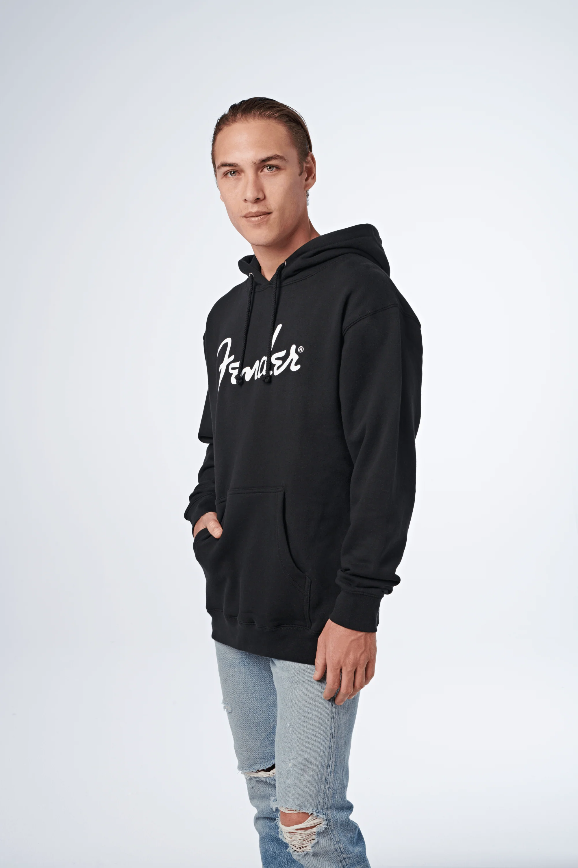 Fender® Spaghetti Logo Hoodie - Image 2
