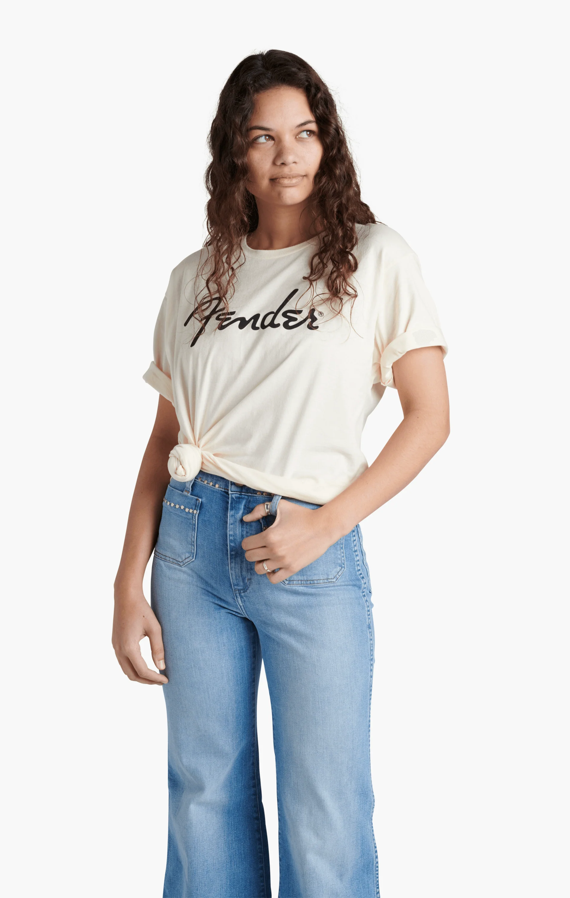 Fender® Spaghetti Logo T-Shirt, Olympic White - Image 3