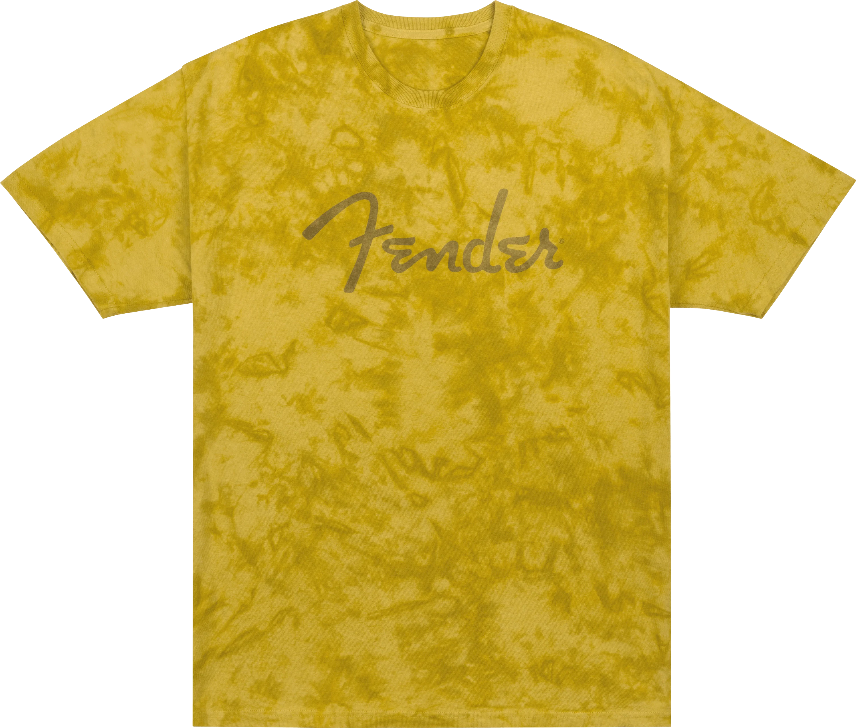 Fender® Spaghetti Logo Tie-Dye T-Shirt, Mustard - Image 3