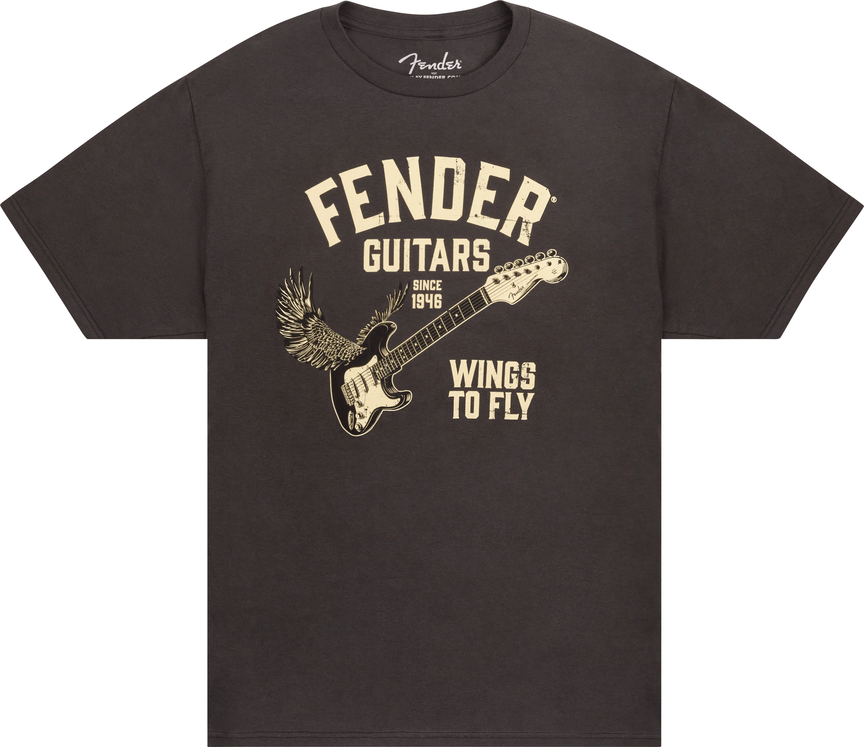 Fender® Wings To Fly T-Shirt, Vintage Black - Image 9