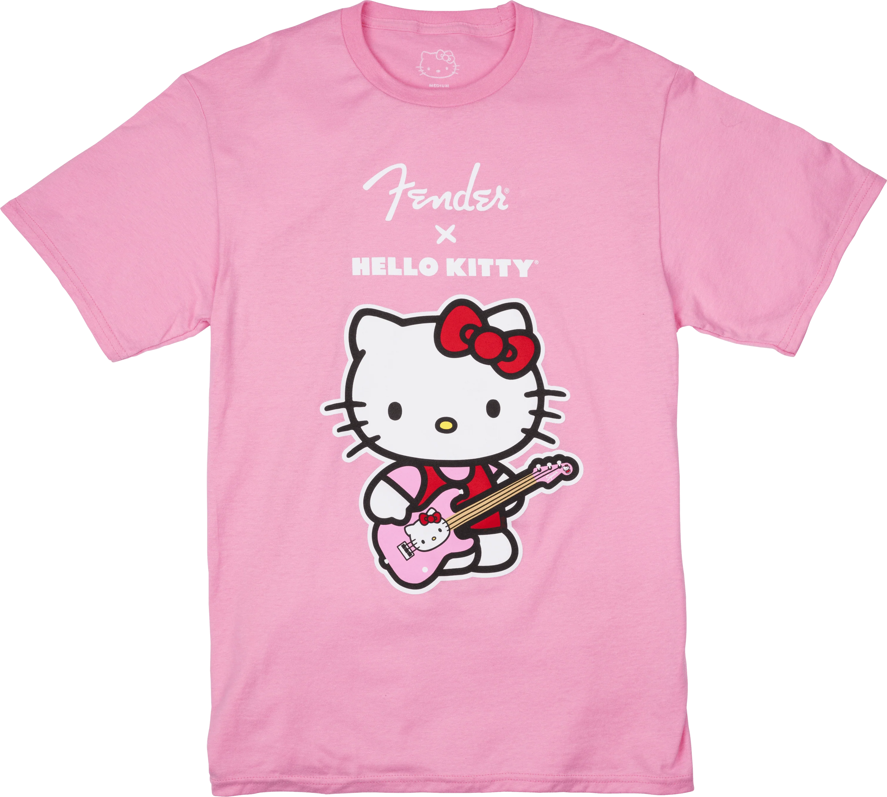 Fender® x Hello Kitty® Pink Front Logo Tee - Image 5