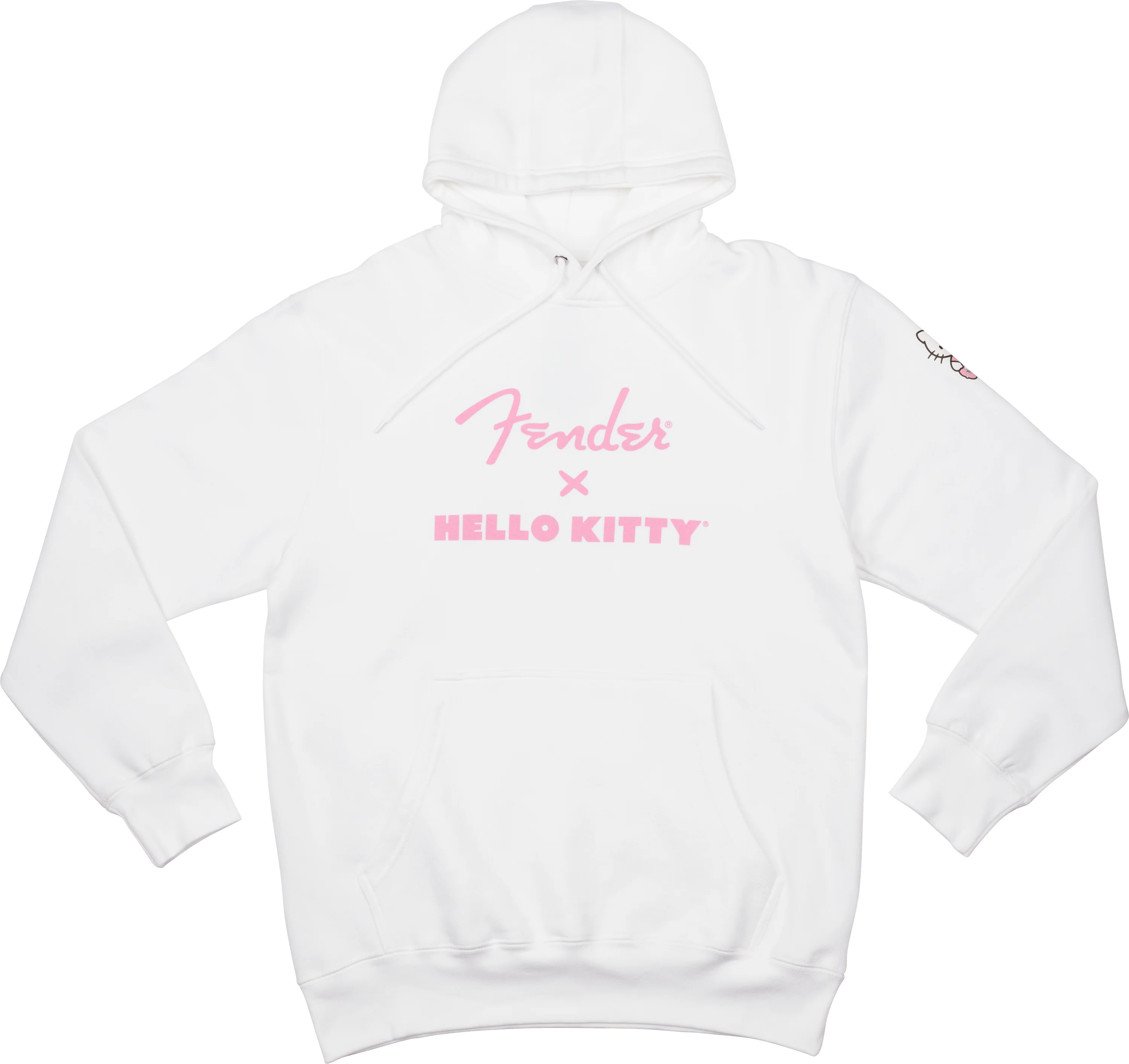 Fender® x Hello Kitty® White Sleeve Logo Hoodie