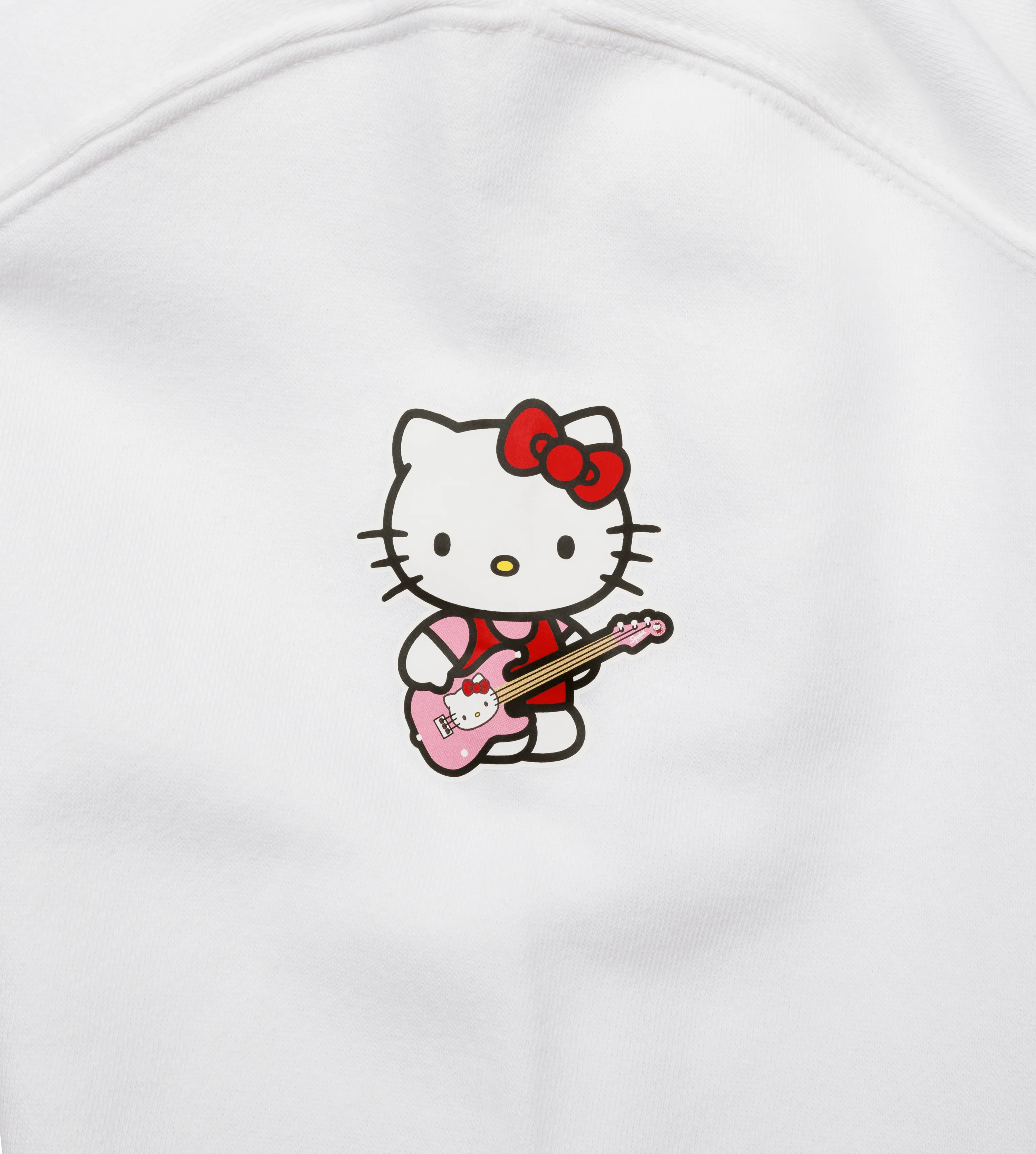 Fender® x Hello Kitty® White Sleeve Logo Hoodie - Image 6