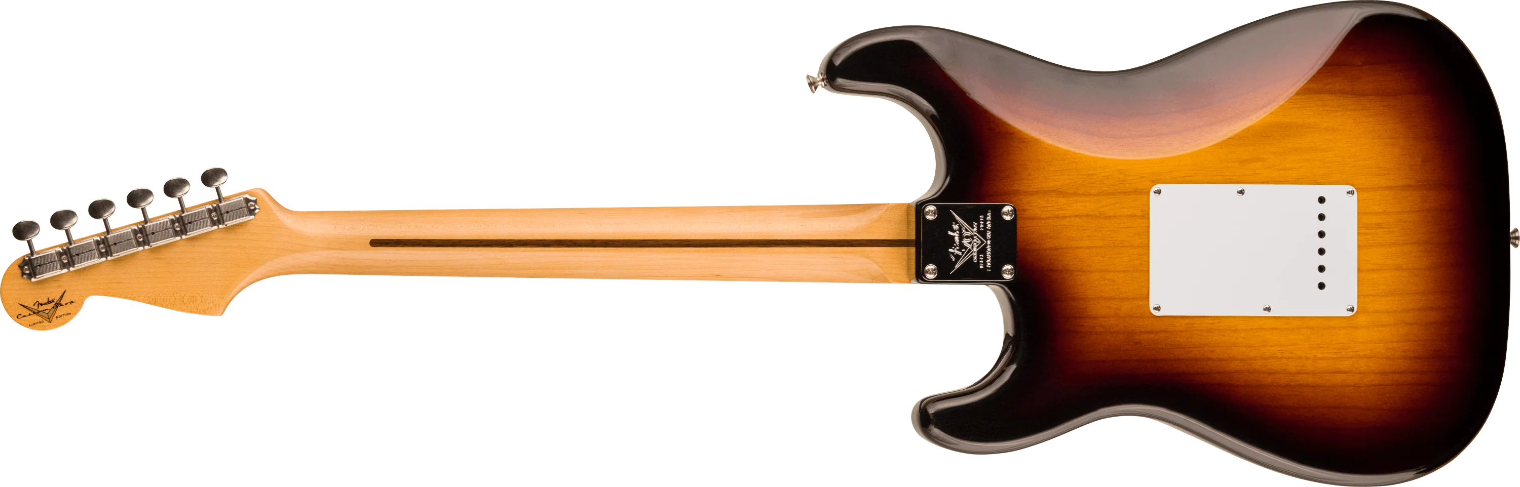 Limited Edition 70th Anniversary 1954 Stratocaster® DLX Closet Classic, 1-Piece Quartersawn Maple Neck Fingerboard, Wide-Fade 2-Color Sunburst - Image 2