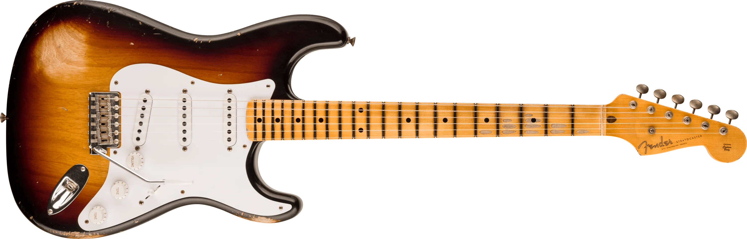 Limited Edition 70th Anniversary 1954 Stratocaster® Relic®, 1-Piece Quartersawn Maple Neck Fingerboard, Wide-Fade 2-Color Sunburst