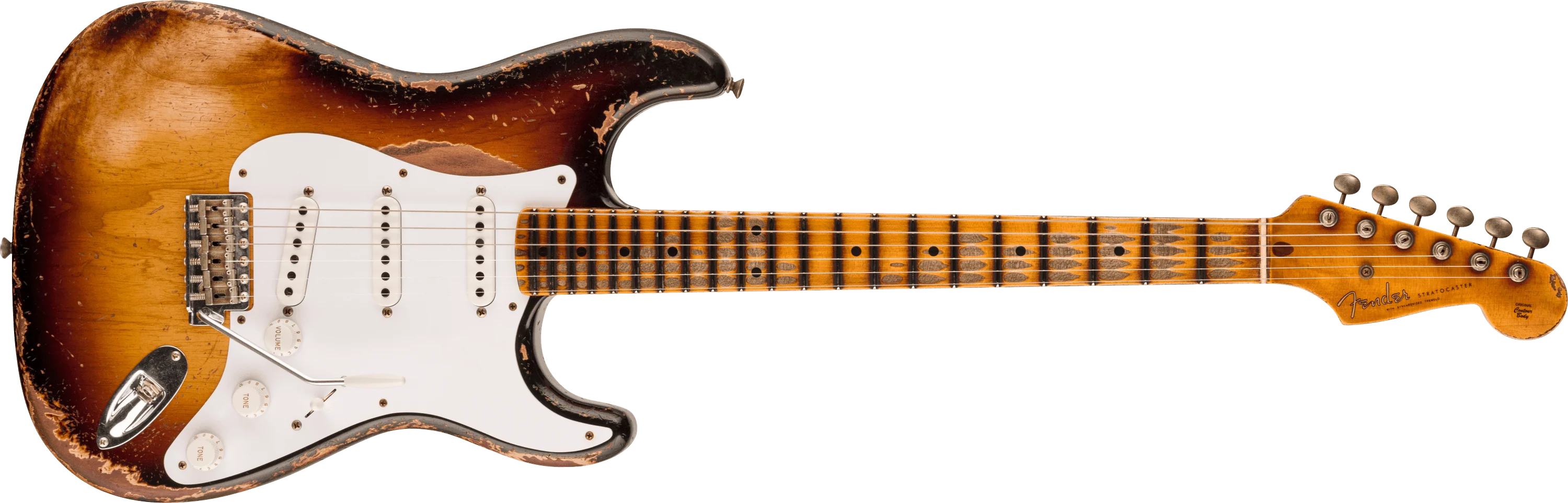 Limited Edition 70th Anniversary 1954 Stratocaster® Super Heavy Relic®, 1-Piece Quartersawn Maple Neck Fingerboard, Wide-Fade 2-Color Sunburst
