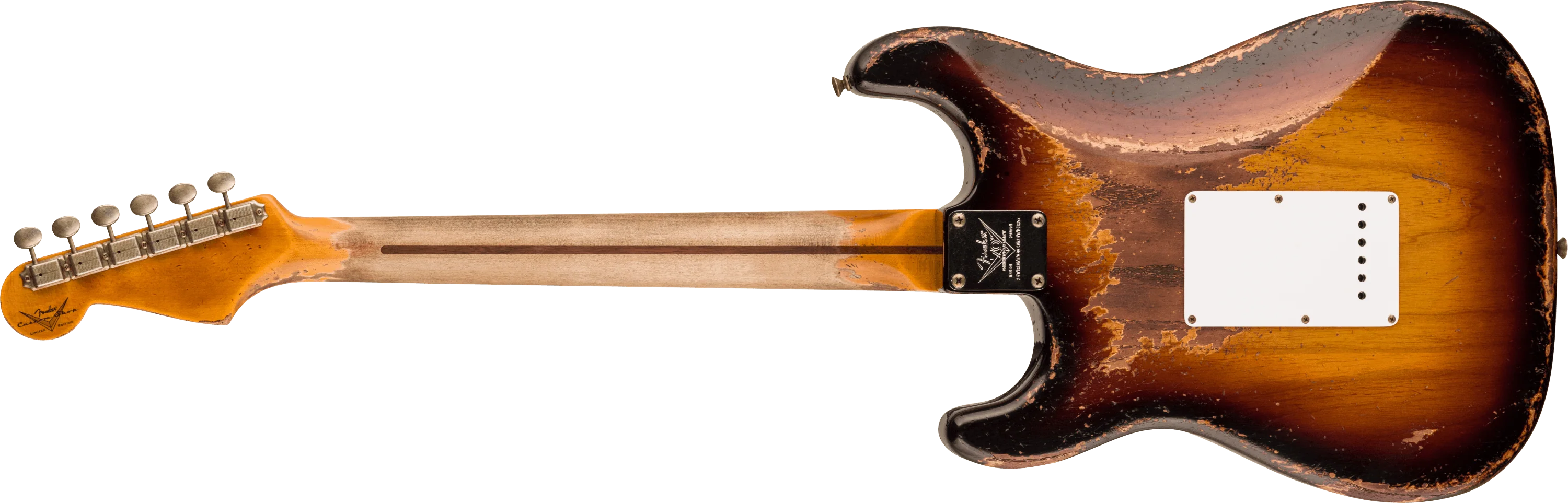 Limited Edition 70th Anniversary 1954 Stratocaster® Super Heavy Relic®, 1-Piece Quartersawn Maple Neck Fingerboard, Wide-Fade 2-Color Sunburst - Image 2