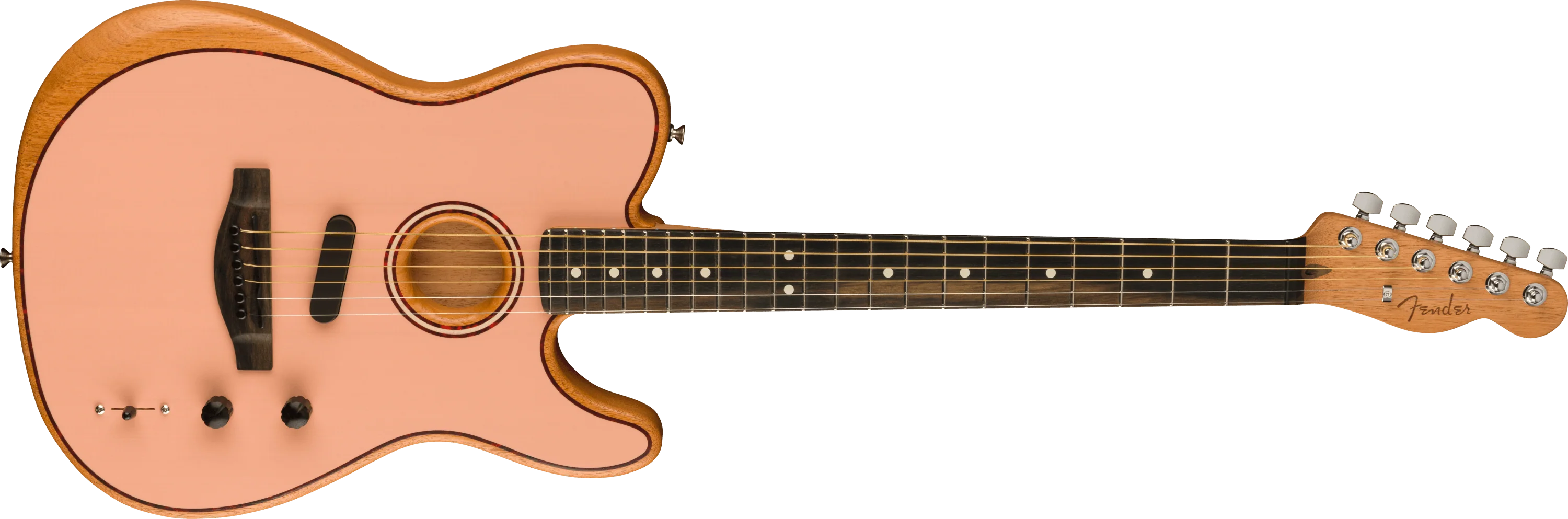 Limited Edition American Acoustasonic® Telecaster®, Shell Pink - Image 3
