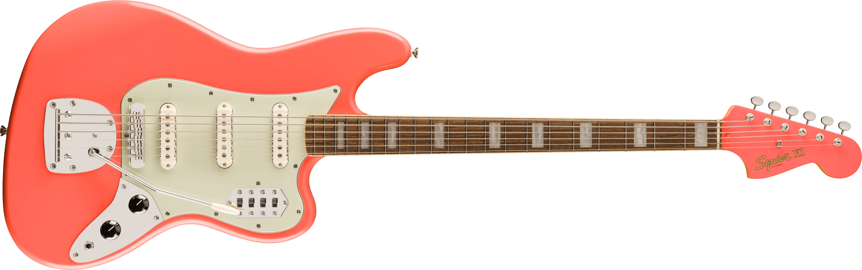 Limited Edition Classic Vibe™ Bass VI, Mint Pickguard, Tahitian Coral