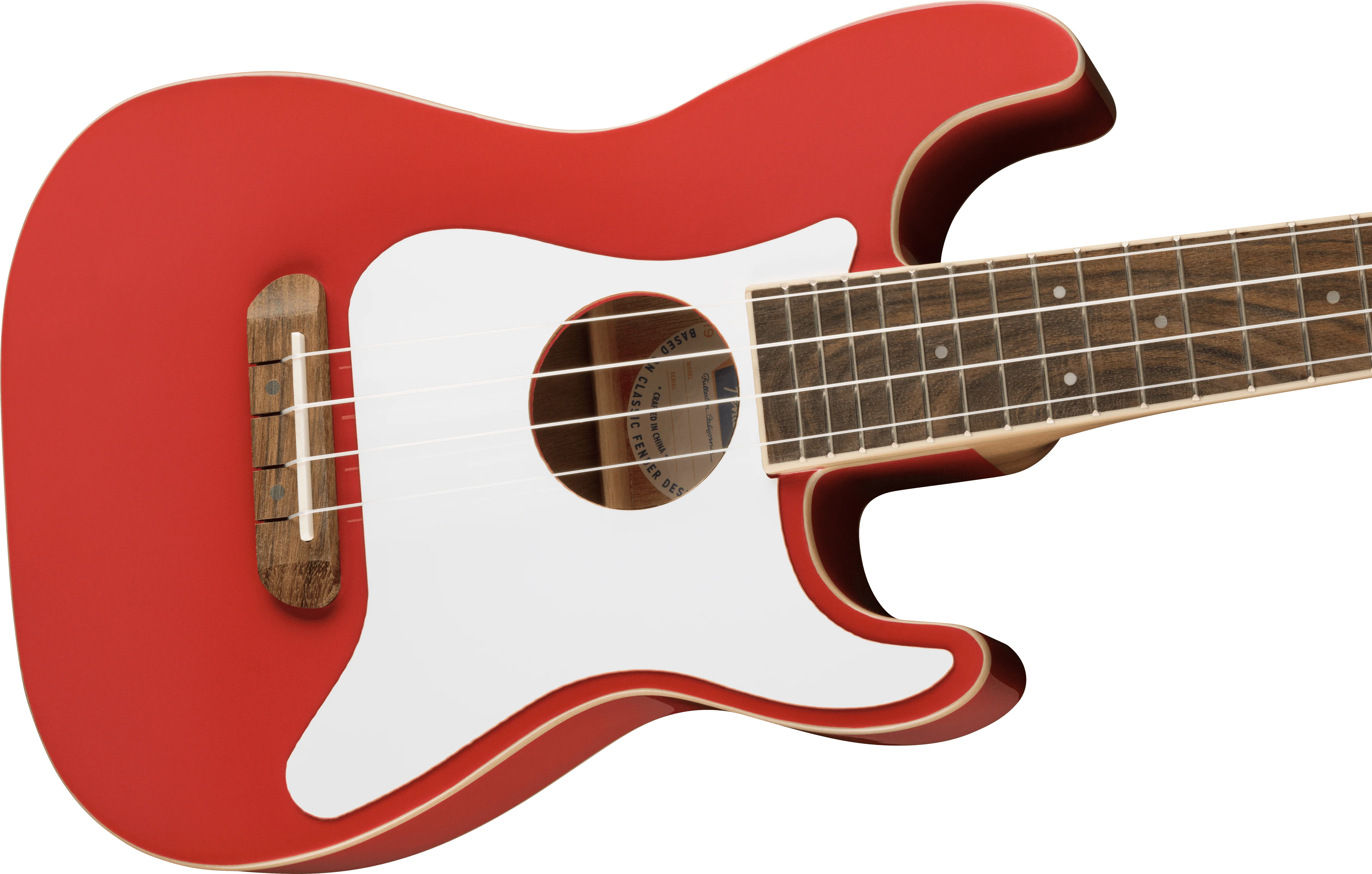 Limited Edition Fullerton Strat® Uke, Fiesta Red - Image 4