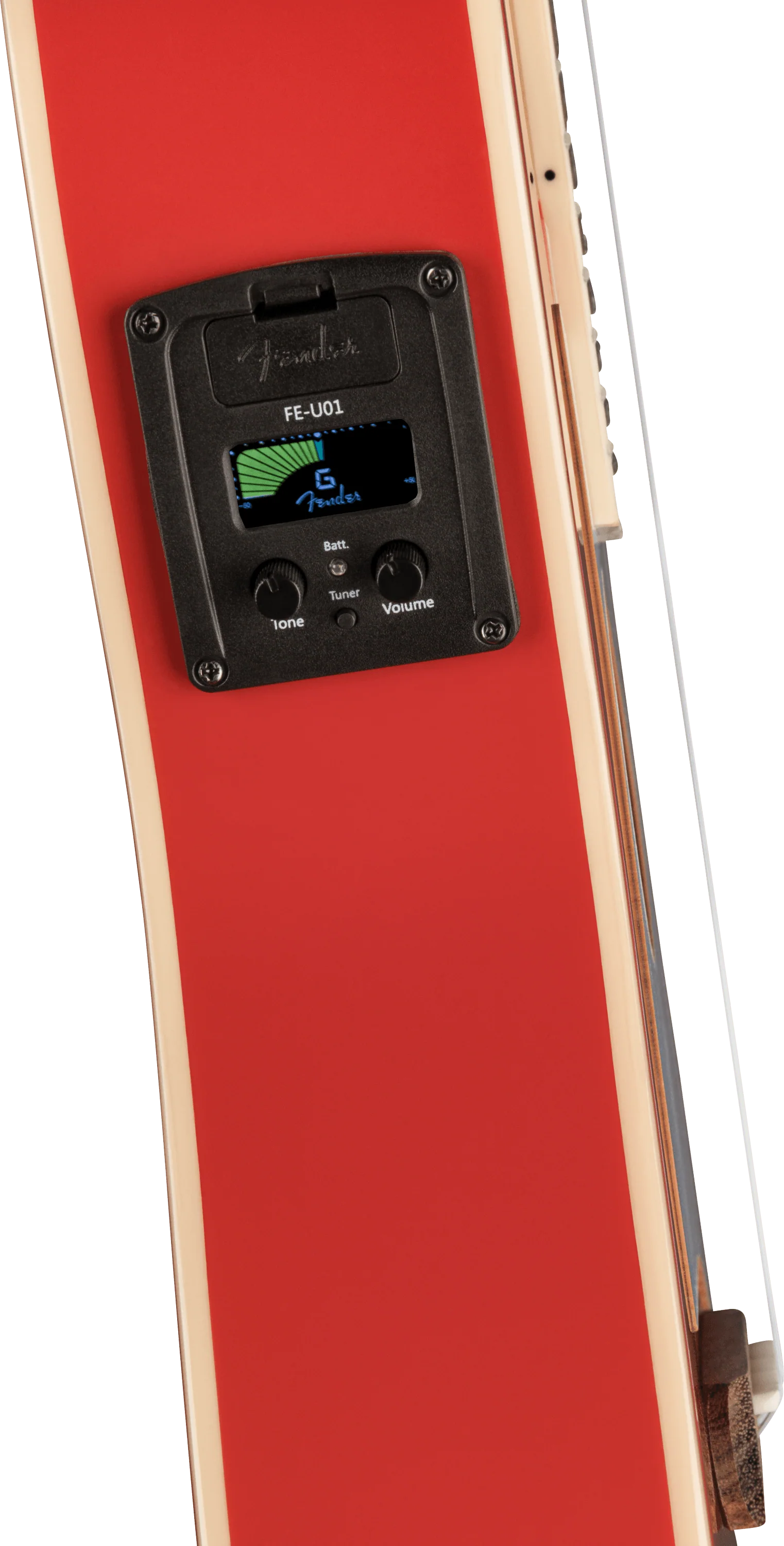 Limited Edition Fullerton Strat® Uke, Fiesta Red - Image 7