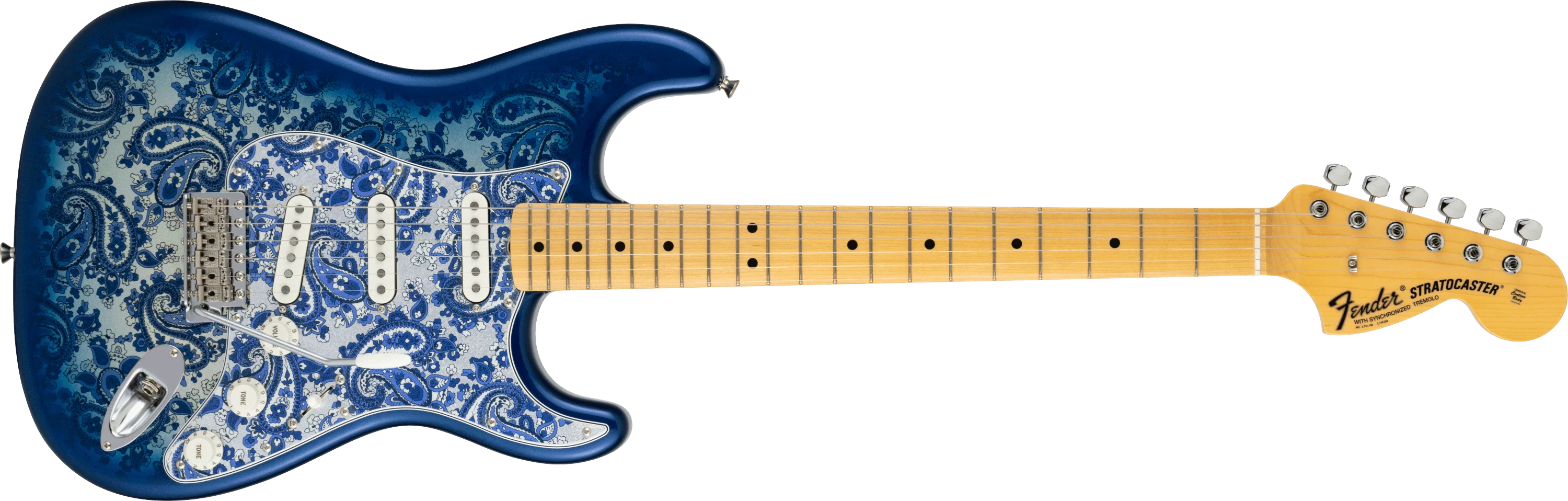Made in Japan Limited Stratocaster® Indigo Paisley