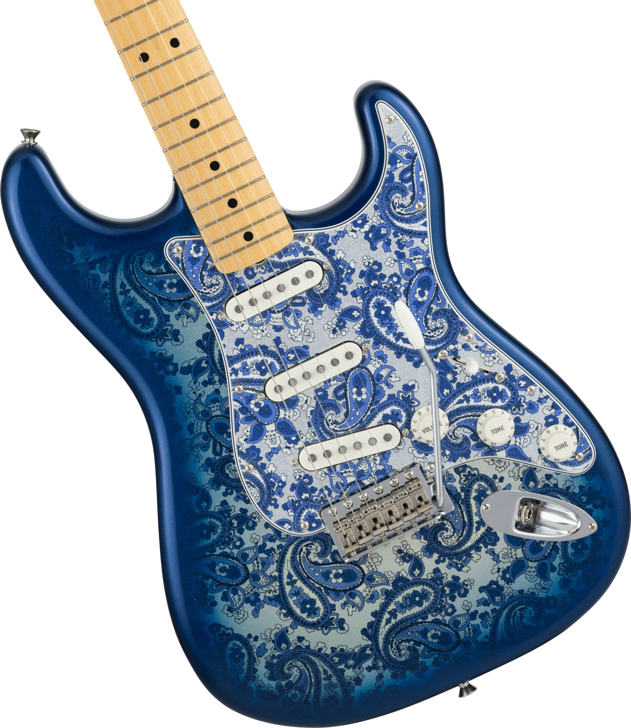 Made in Japan Limited Stratocaster® Indigo Paisley - Image 3