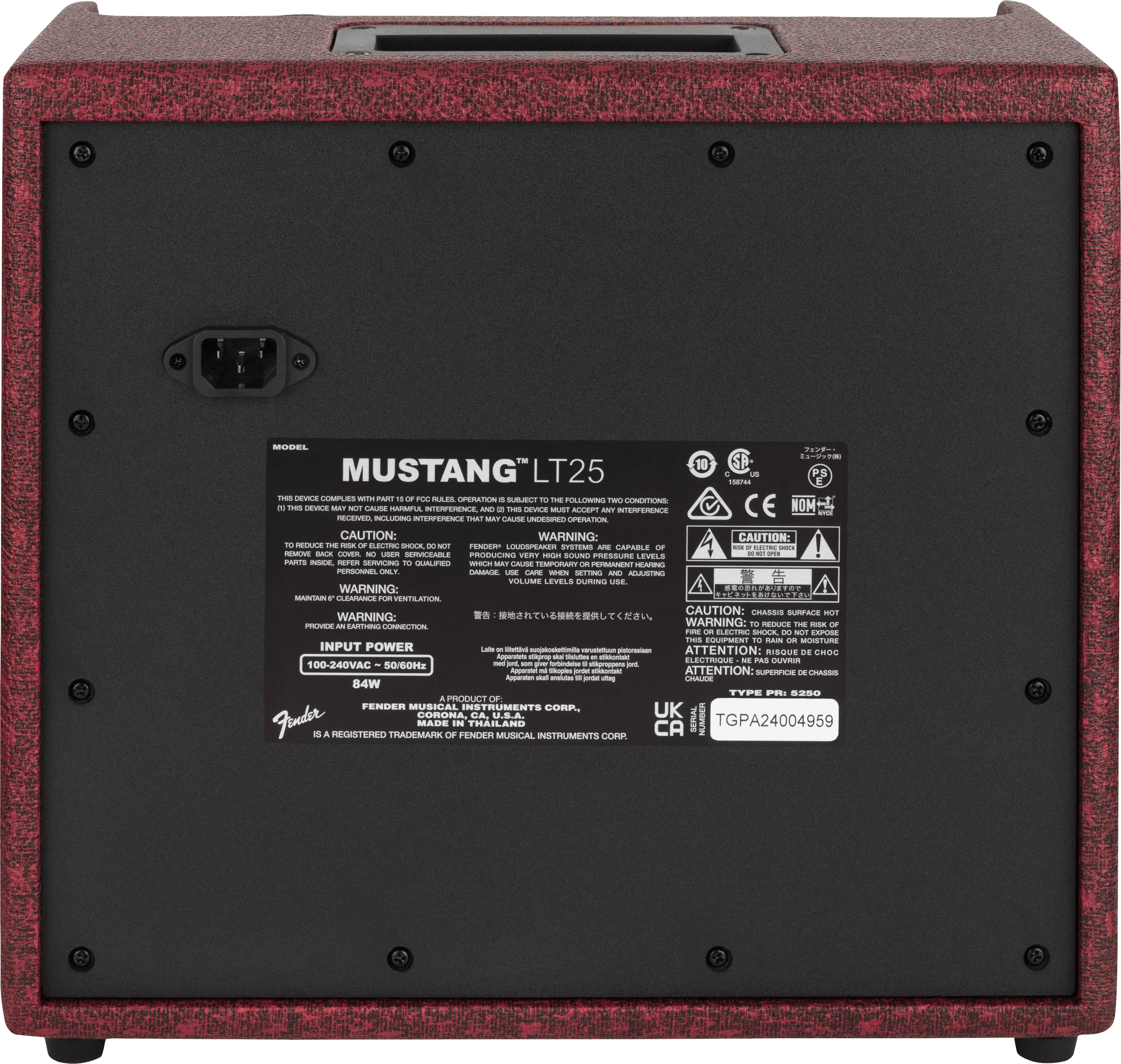 Mustang® LT25, Wine Red - Image 4