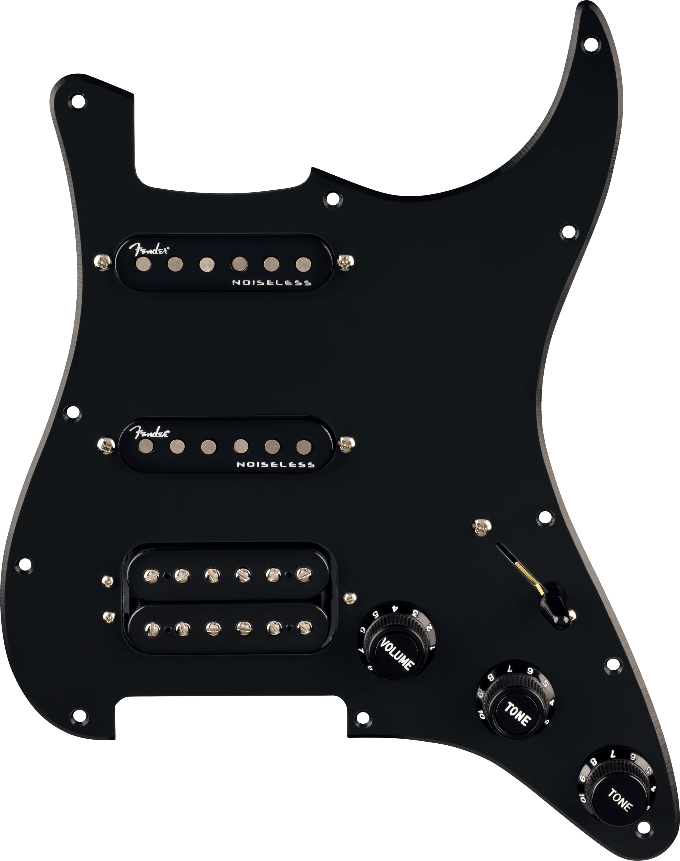 Pre-Wired Strat® Pickguard, Quadra Tap™/Ultra Noiseless™ HSS