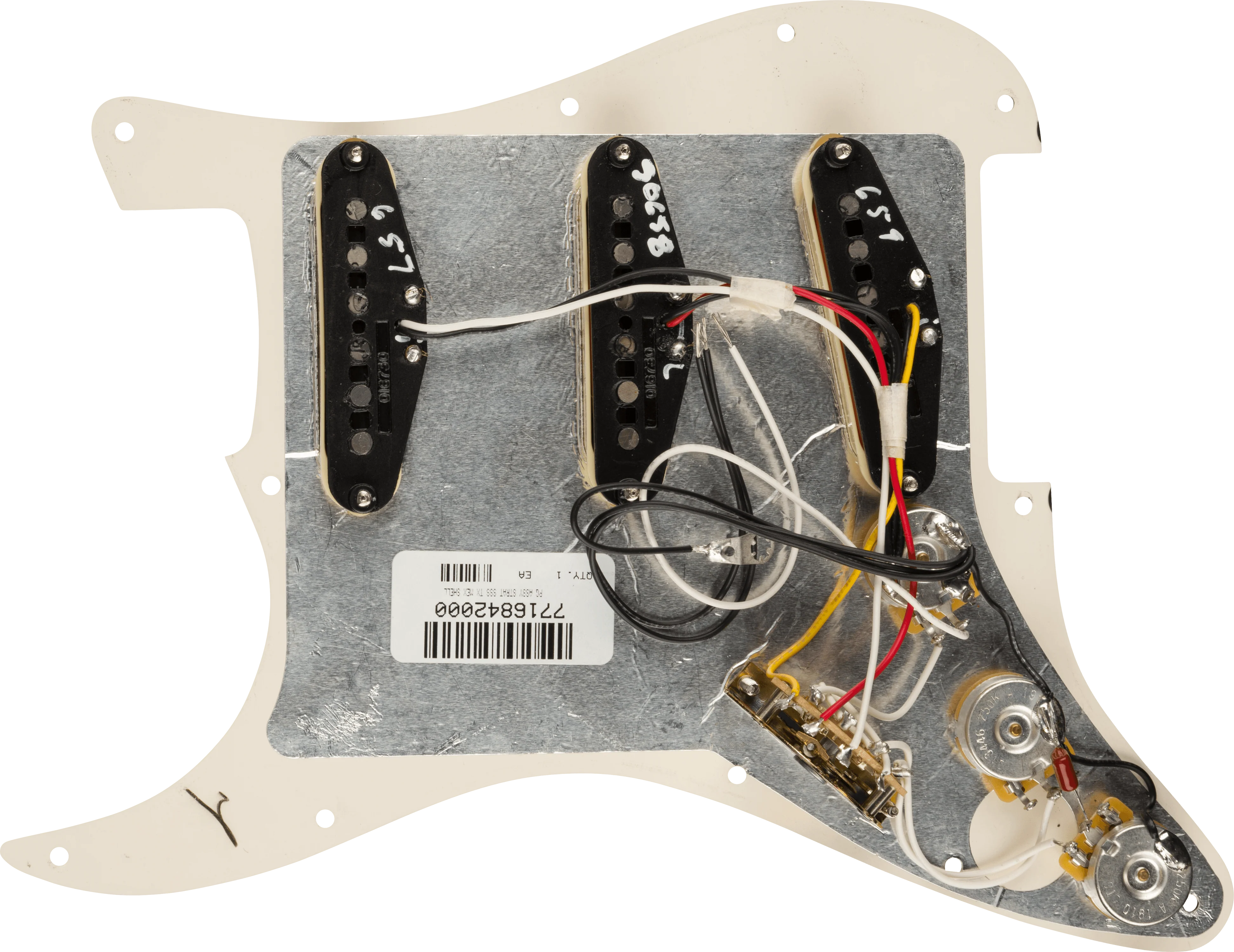 Pre-Wired Strat® Pickguard, Tex-Mex SSS - Image 2