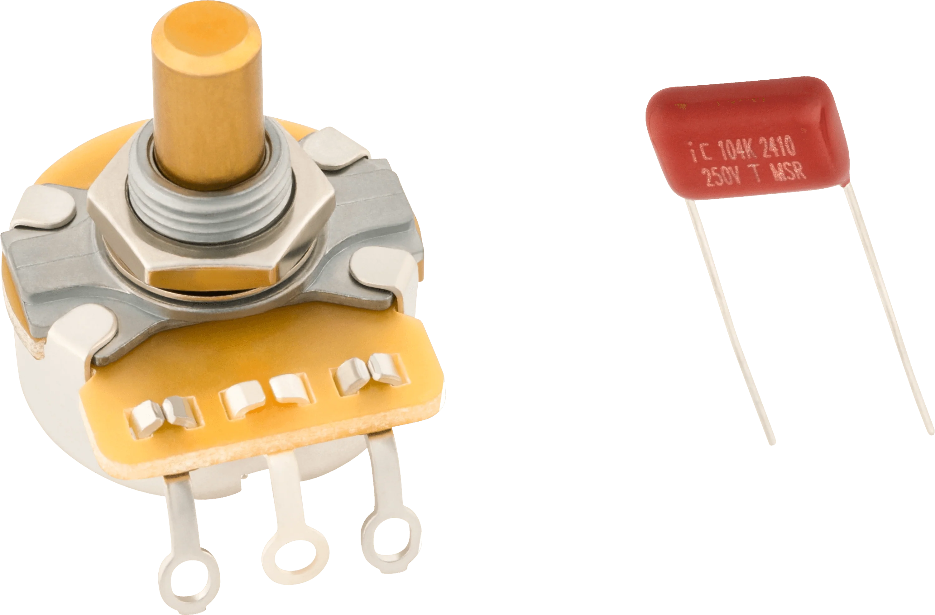 Pure Vintage 250K Solid Shaft Potentiometer (Volume or Tone) - Image 2
