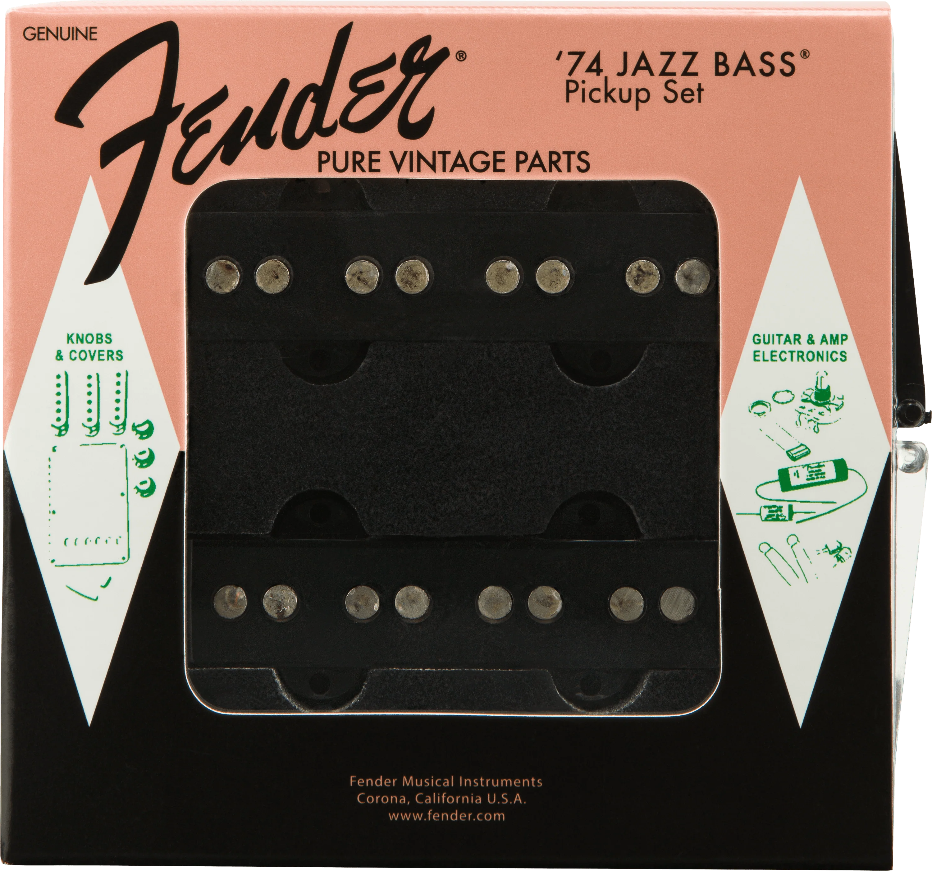 Pure Vintage '74 Jazz Bass Pickup Set - Image 2