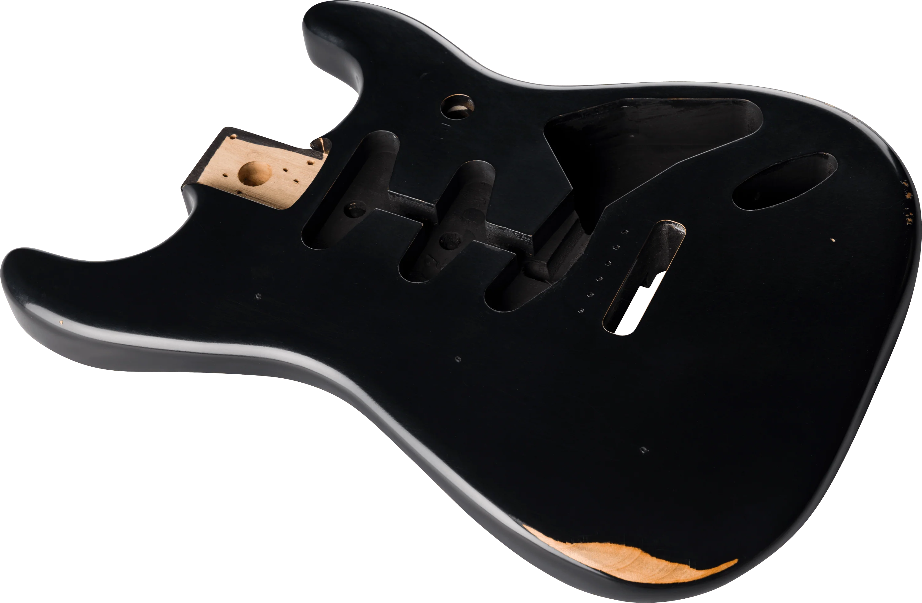 Road Worn® 50's Stratocaster® SSS Alder Body, Black - Image 3
