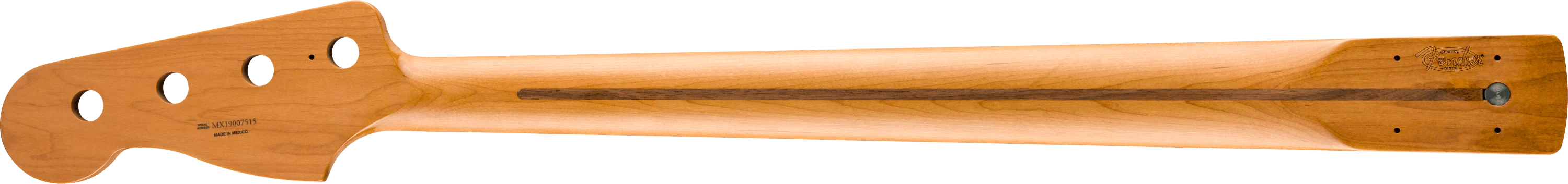 Roasted Maple Precision Bass® Neck, 20 Medium Jumbo Frets, 9.5", Maple, C Shape - Image 2
