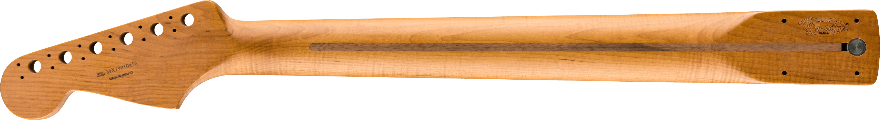 Roasted Maple Stratocaster Neck, 21 Narrow Tall Frets, 9.5", C Shape - Image 2