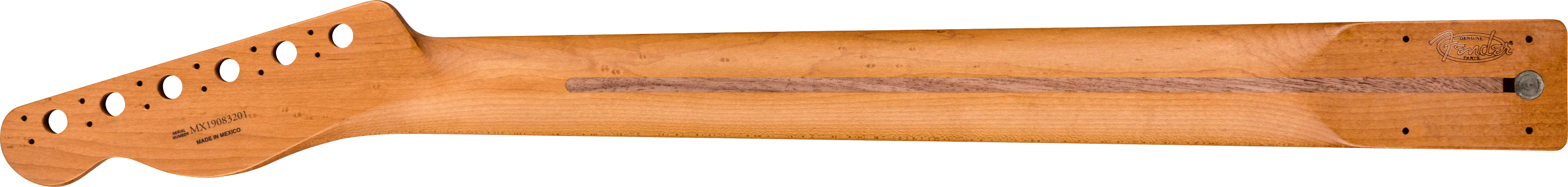 Roasted Maple Telecaster® Neck, 21 Narrow Tall Frets, 9.5", Maple, C Shape - Image 2
