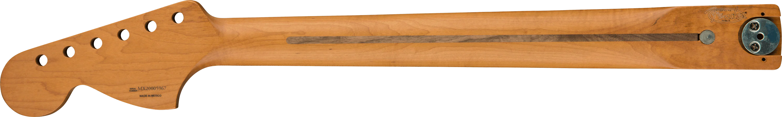 Roasted Maple Vintera® Mod '70's Stratocaster® Neck, 21 Medium Jumbo Frets, 9.5", "C" Shape - Image 2