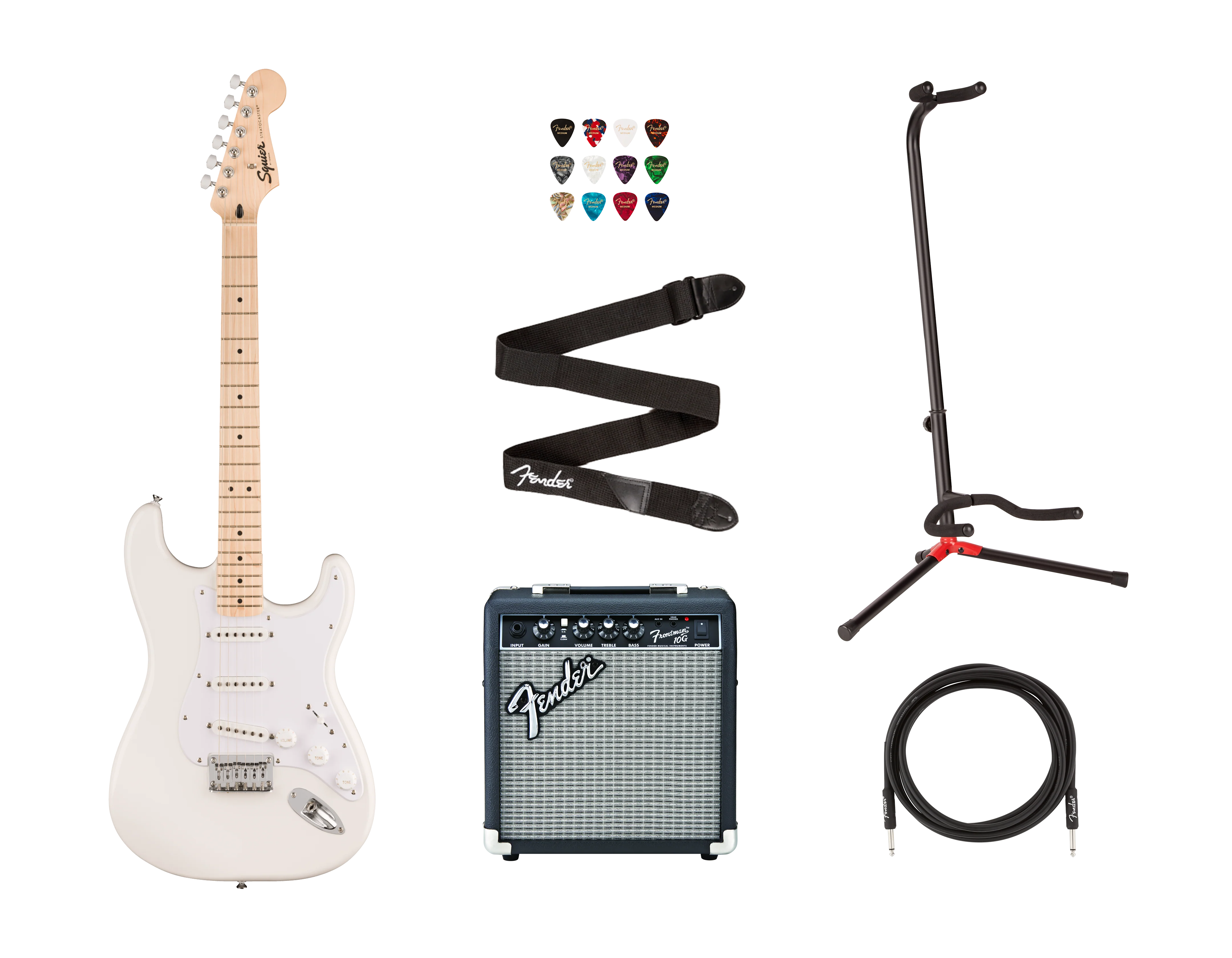 Squier Sonic Stratocaster HT Bundle - Weiß - Image 2