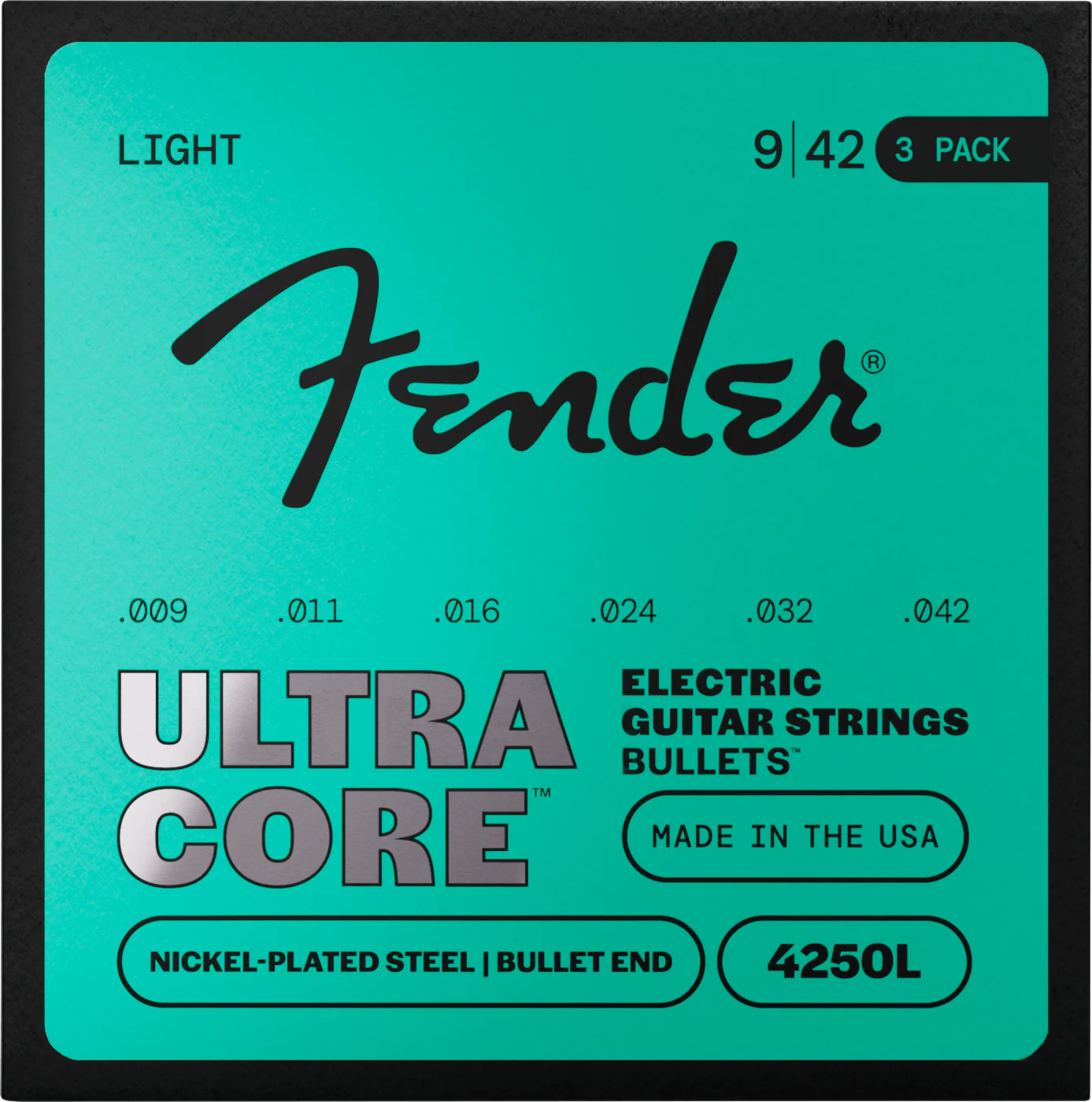 UltraCore™ Bullets™ 4250 Nickel-Plated Steel Guitar Strings (3-Pack)