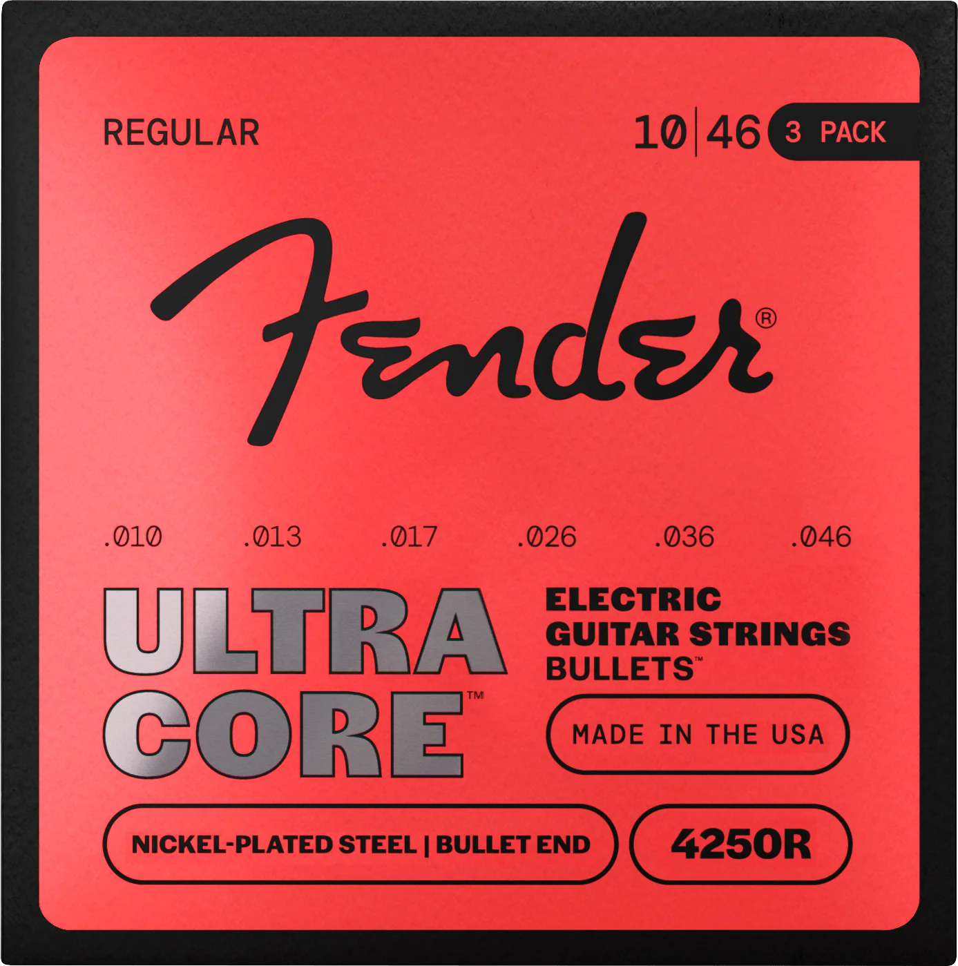 UltraCore™ Bullets™ 4250 Nickel-Plated Steel Guitar Strings (3-Pack) - Image 4