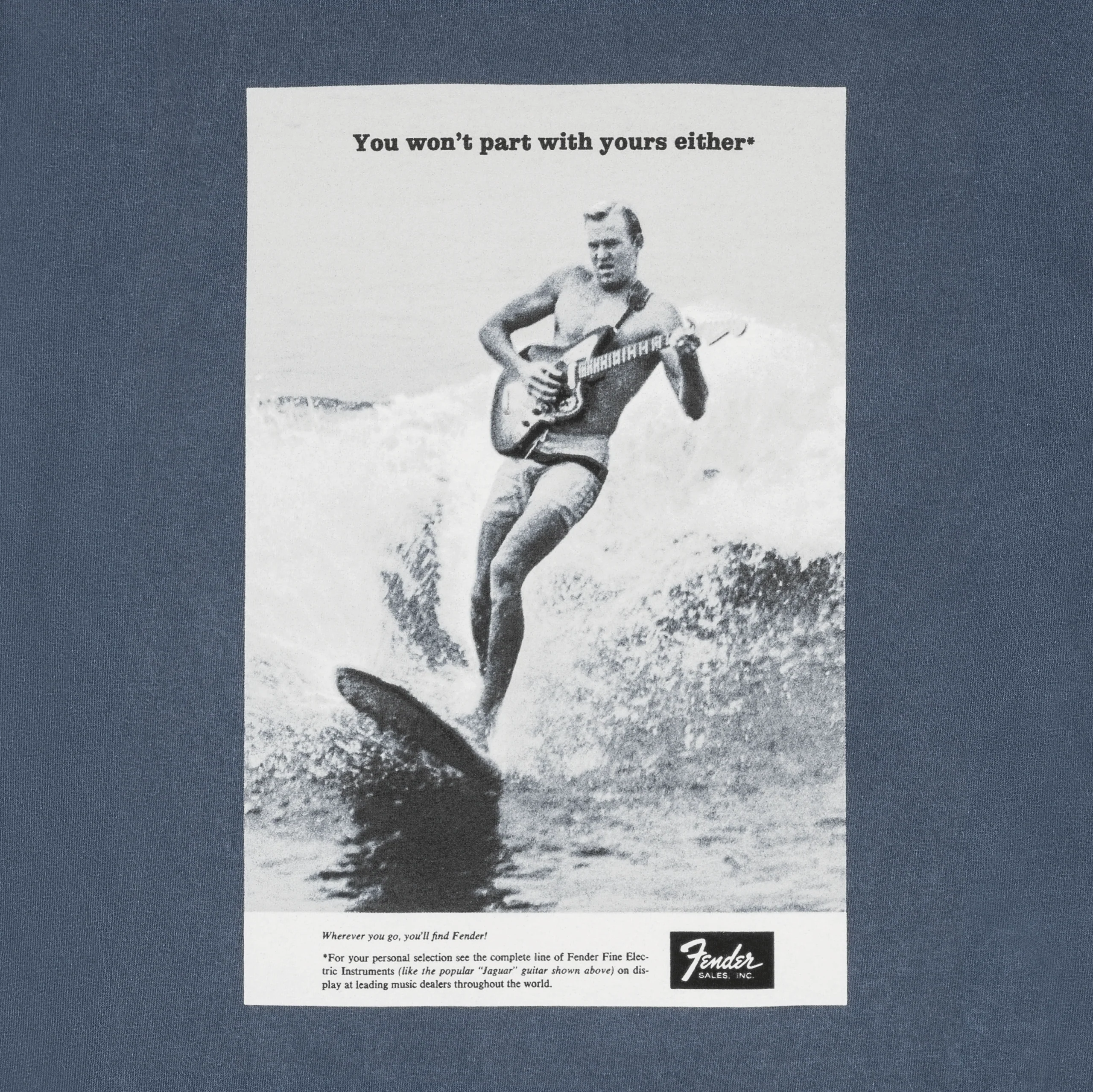 Vintage Ad, Surfer T-Shirt, Ocean - Image 2